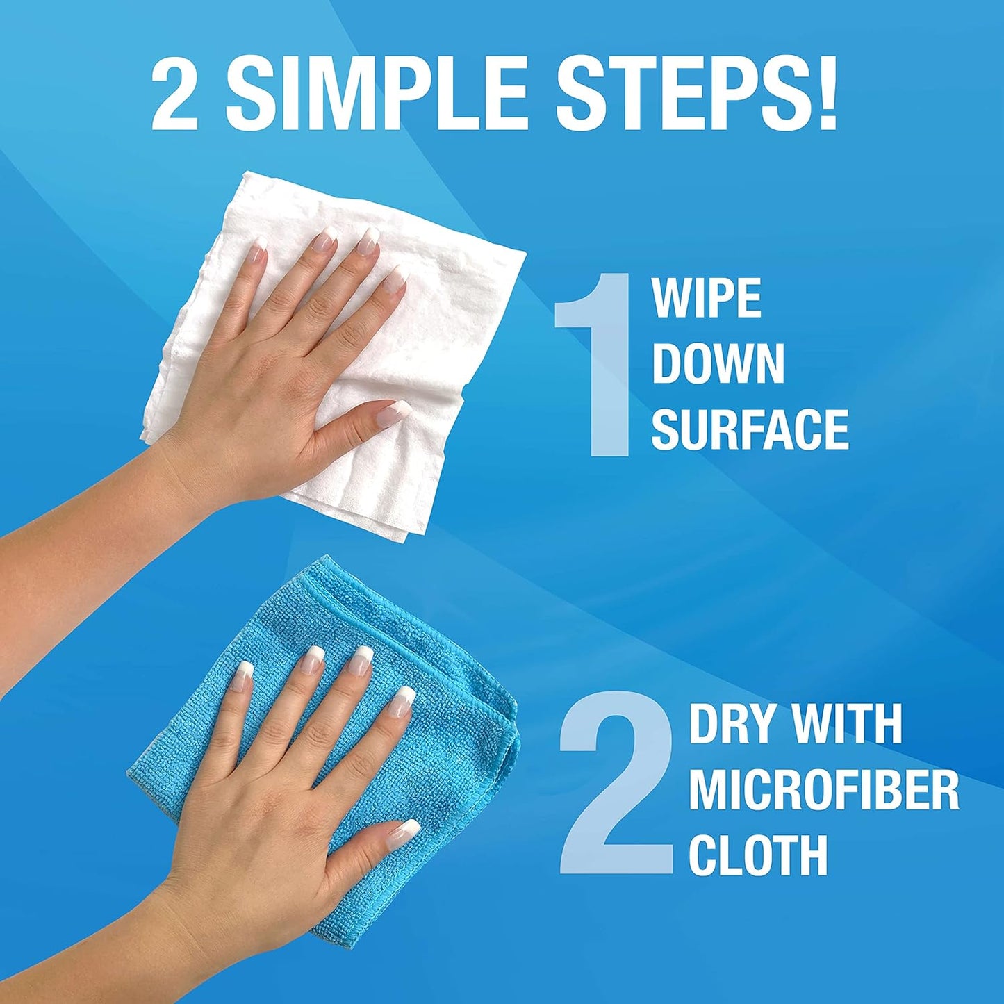 MiracleWipes for Glass, Disposable and Streak Free Cleaning Wipes for Mirrors, Windows, Kitchen, Home, and Auto- 30 Count