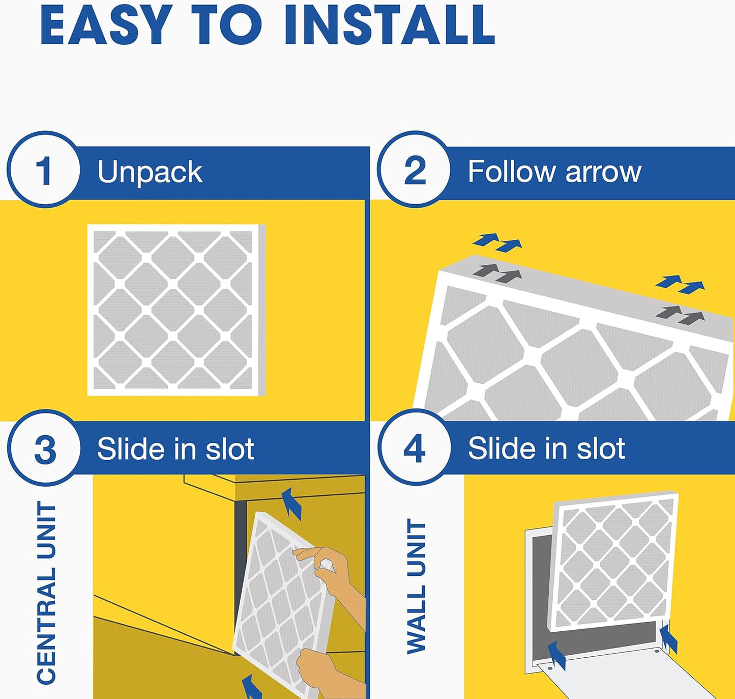 18x18x1 AC and Furnace Air Filter by Aerostar - MERV 13, Box of 12