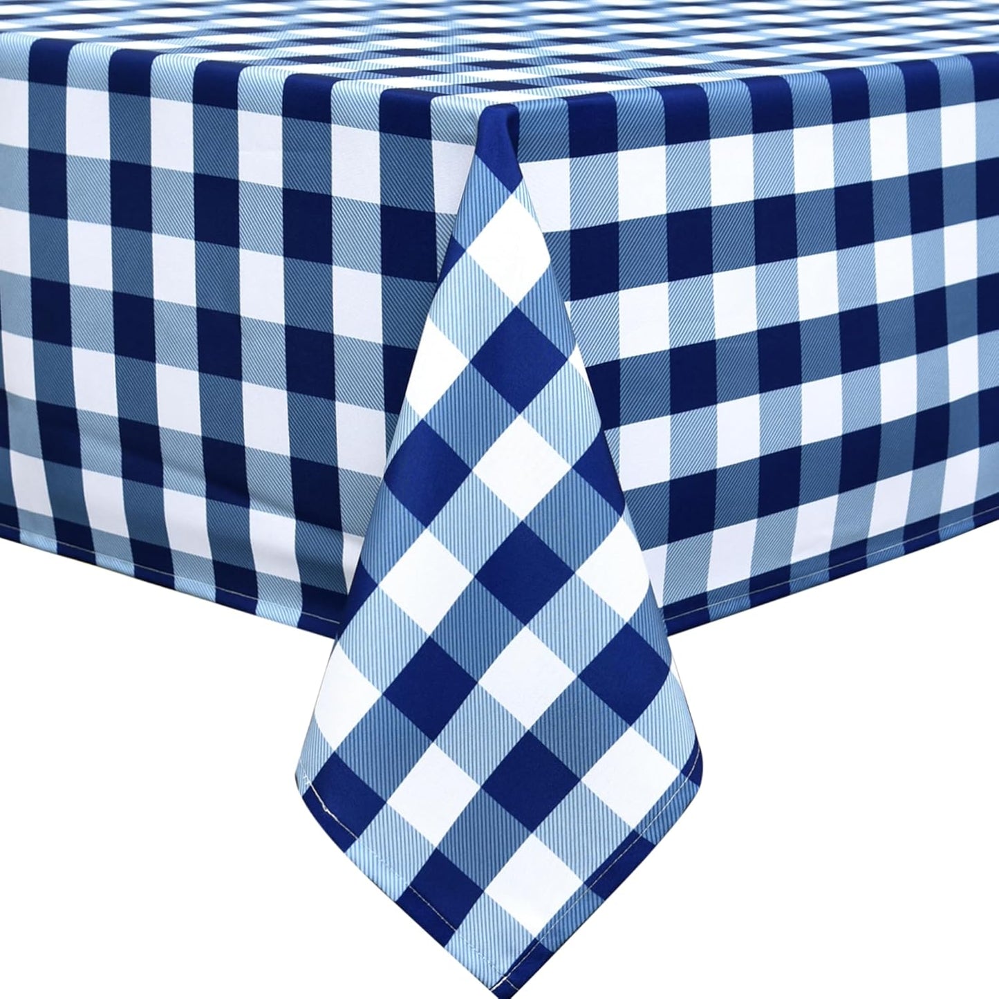 Water-Proof Plaid Tablecloth 58x144 inch for Rectangular Tables - Wrinkle Proof Printing Striped Table Cloth - Durable Kitchen & Table Linens for Banquet Dinner Home Patio