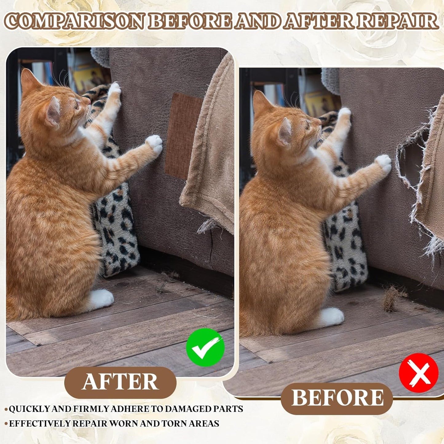 PATIKIL Linen Repair Patch, 8 x 11 Inch Self-Adhesive Linen Fabric Repair Patches for Sofa Couch Clothes Handbag Tents Car Seats Furniture, Light Gray