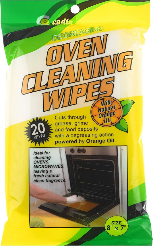 Cadie Degreasing Oven Cleaning Wipes 20 Wipes