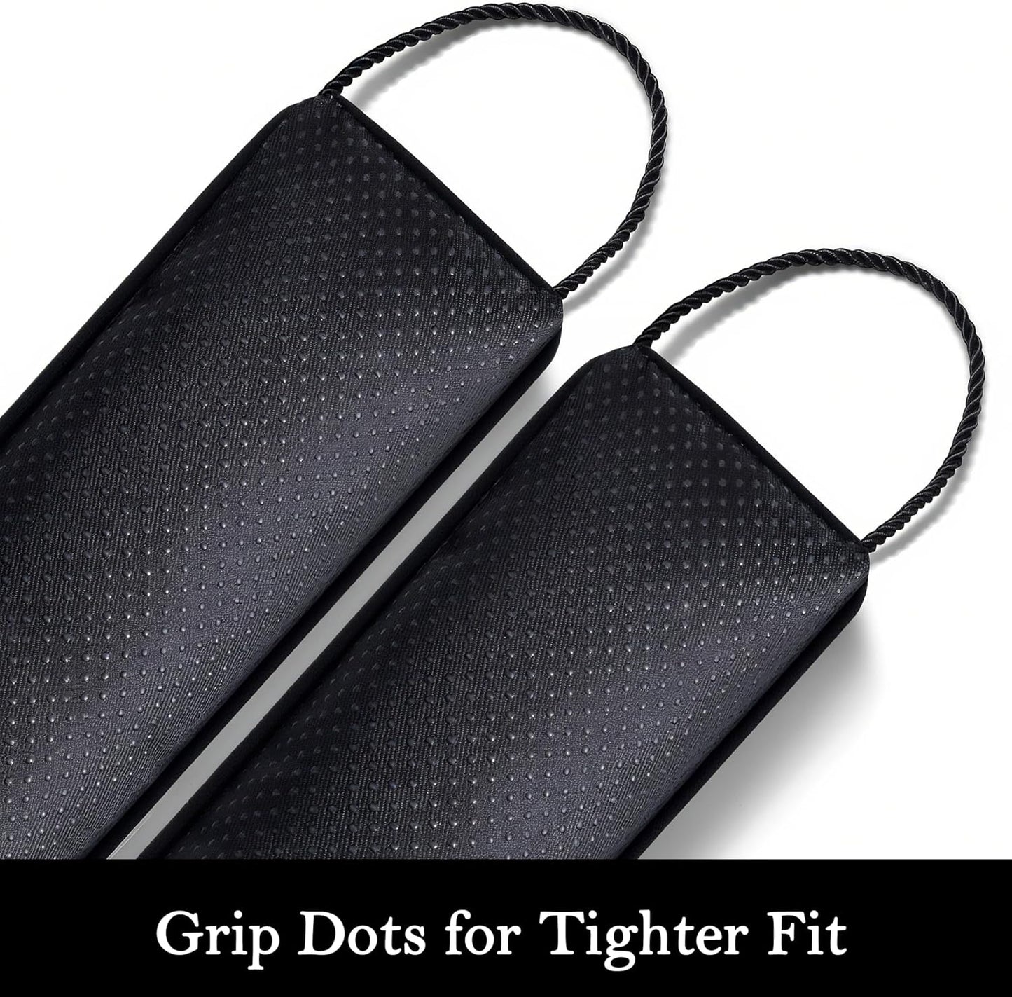 Sunolga 72" Door Draft Stopper Blocks Hot and Cold Air with Removable Washable Cover for Gaps Up to 3", All-Season Seal for Noise, Wind, Under Door Sweep for Bottom of Door, Home Essentials, Black