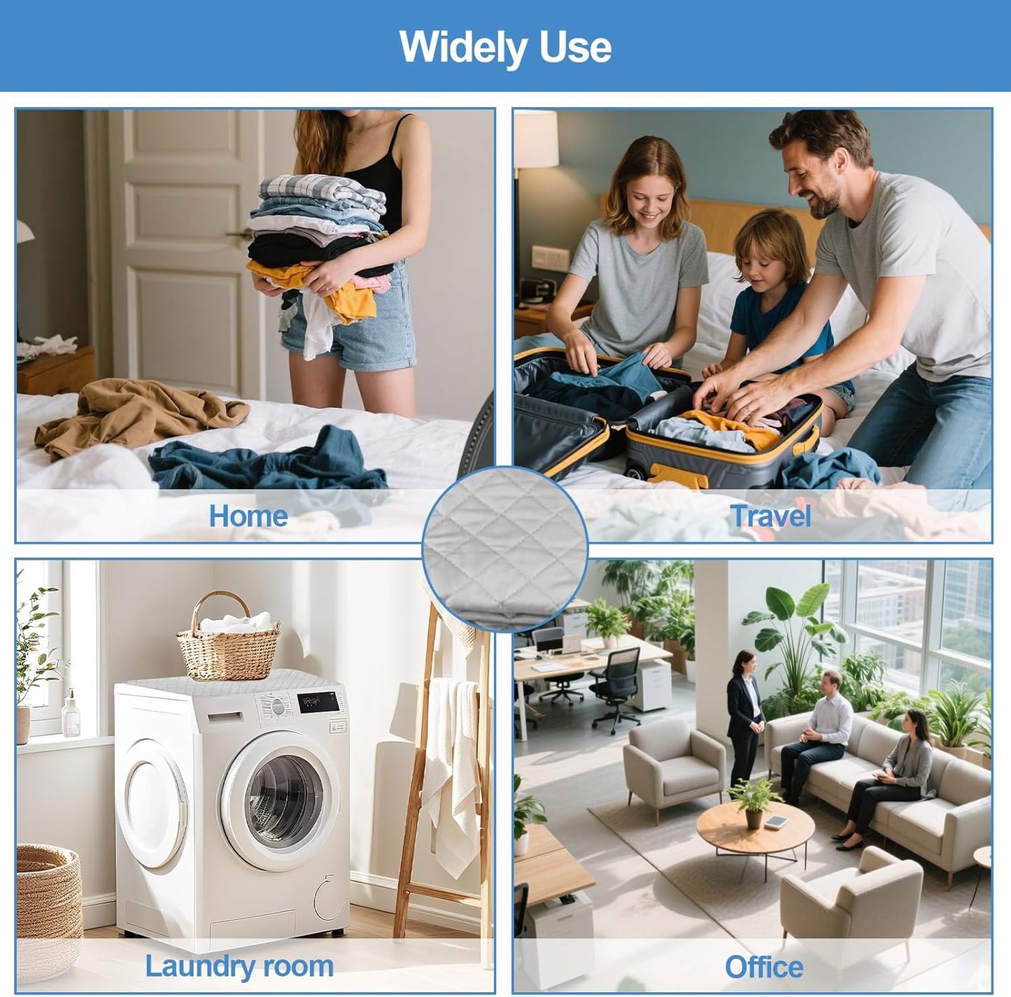 Magnetic Ironing Mat Blanket,Foldable Ironing Mat Portable Board,Iron Board Alternative Cover,Portable Cover,Ironing Mat for Table Top