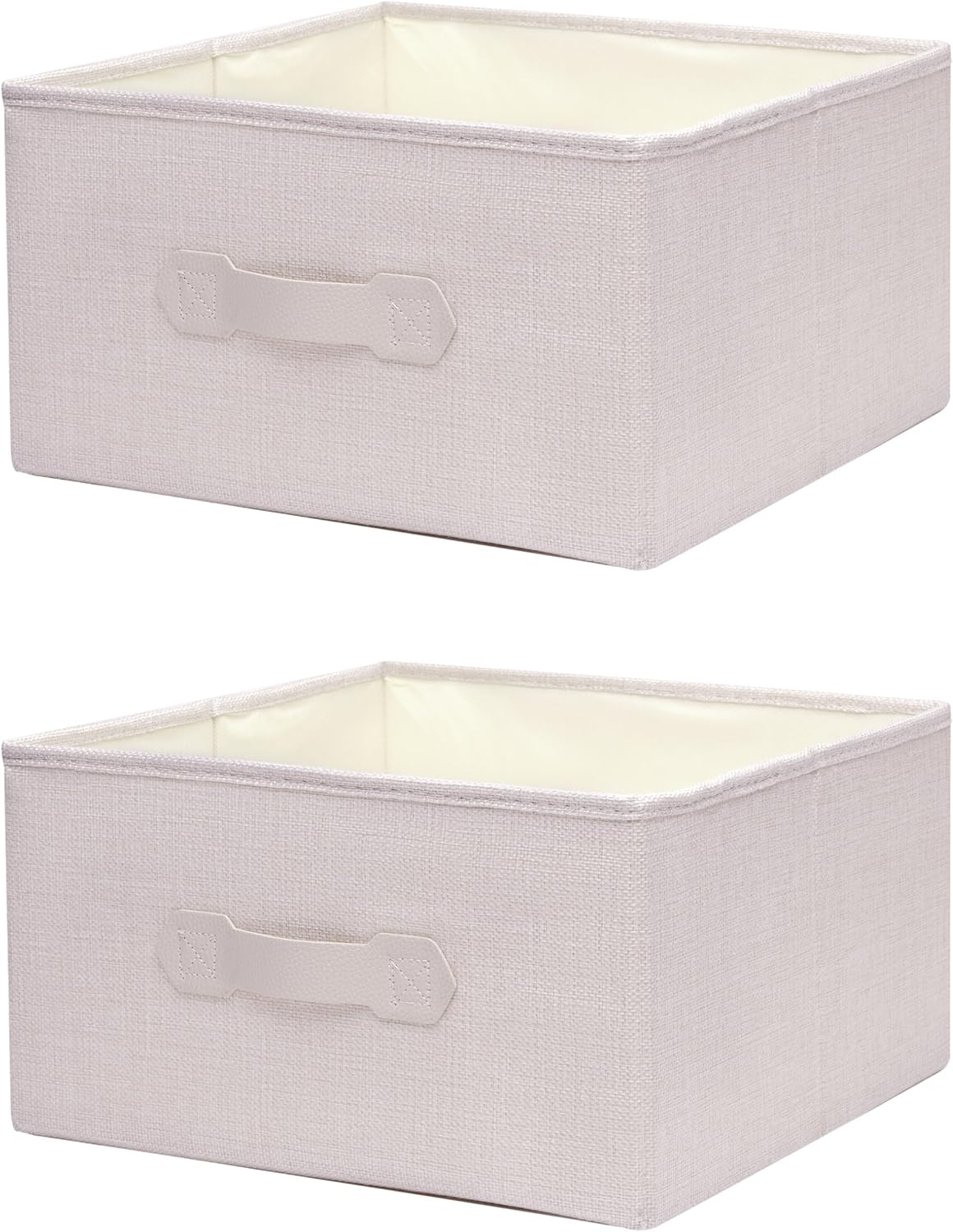 Large Hanging Sweater Organizer for Closet,Collapsible 6-Shelf Hanging Closet Shelves with Drawers, Washable (Beige -2 d)