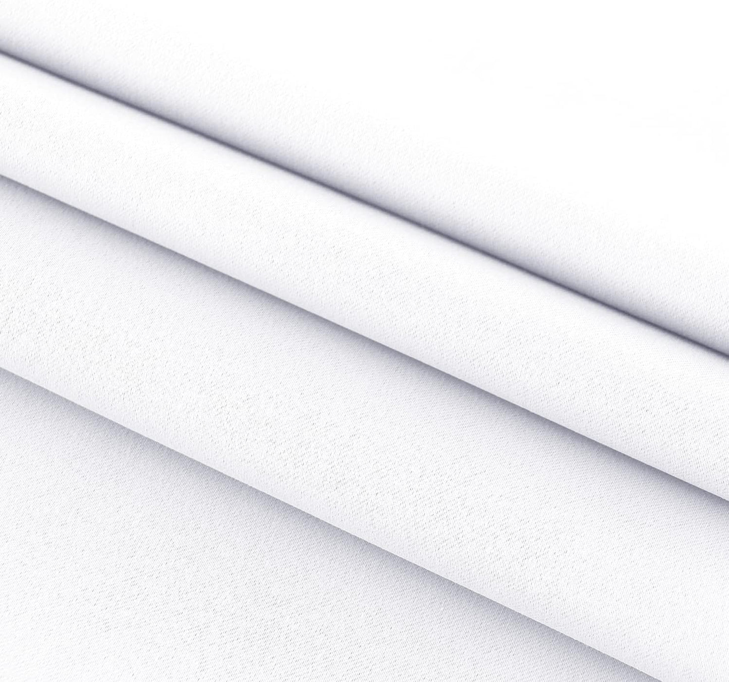 DWCN French Door Curtains – Rod Pocket Thermal Curtain for Doors with Glass Window, Kitchen and Patio Doors for Privacy, 54 X 40 Inches Long, 1 Curtain Panel with Tieback, Pure White