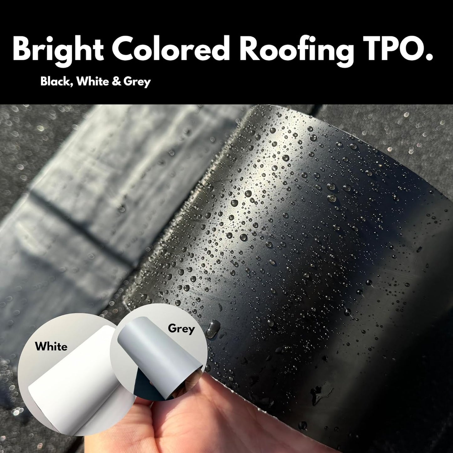 HSS Sealant Tape with MicroSealant - Waterproof Commercial Roofing Tape for Roof and RV Repair - UV- & Weatherproof (Gray, 4 inch x 50 feet)