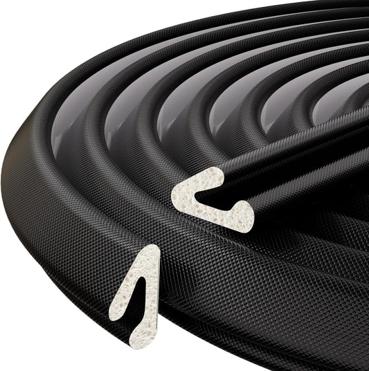 V-Shaped Weather Stripping Door Seal, 19.7FT Draft Stopper for Doors/Windows, Gaps, Dustproof, Soundproof & Thermal Insulating, Noise-Reducing, Light-Blocking Door Gap Filler