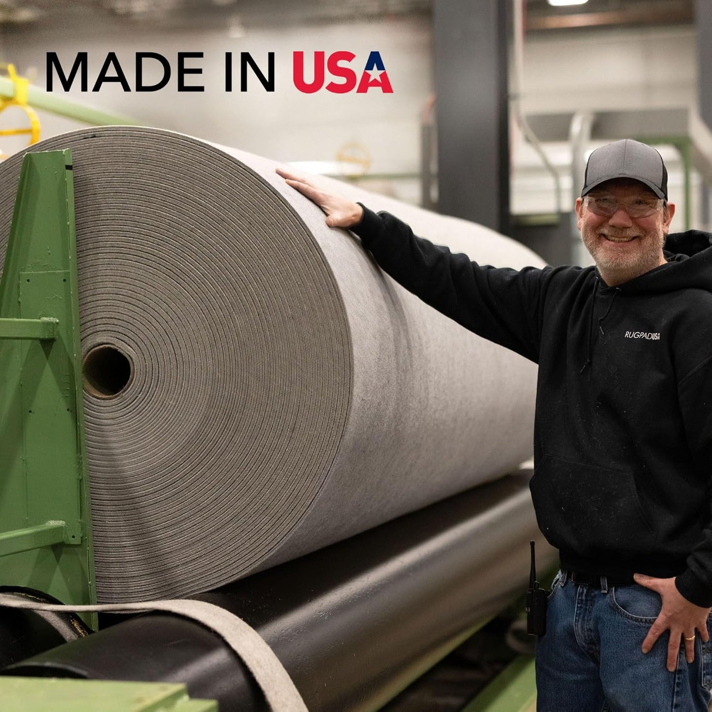 RUGPADUSA - Eco-Plush - 9' Round - 3/8" Thick - 100% Felt - Extra Cushioned Rug Pad - Available in 3 Thicknesses, Many Custom Sizes