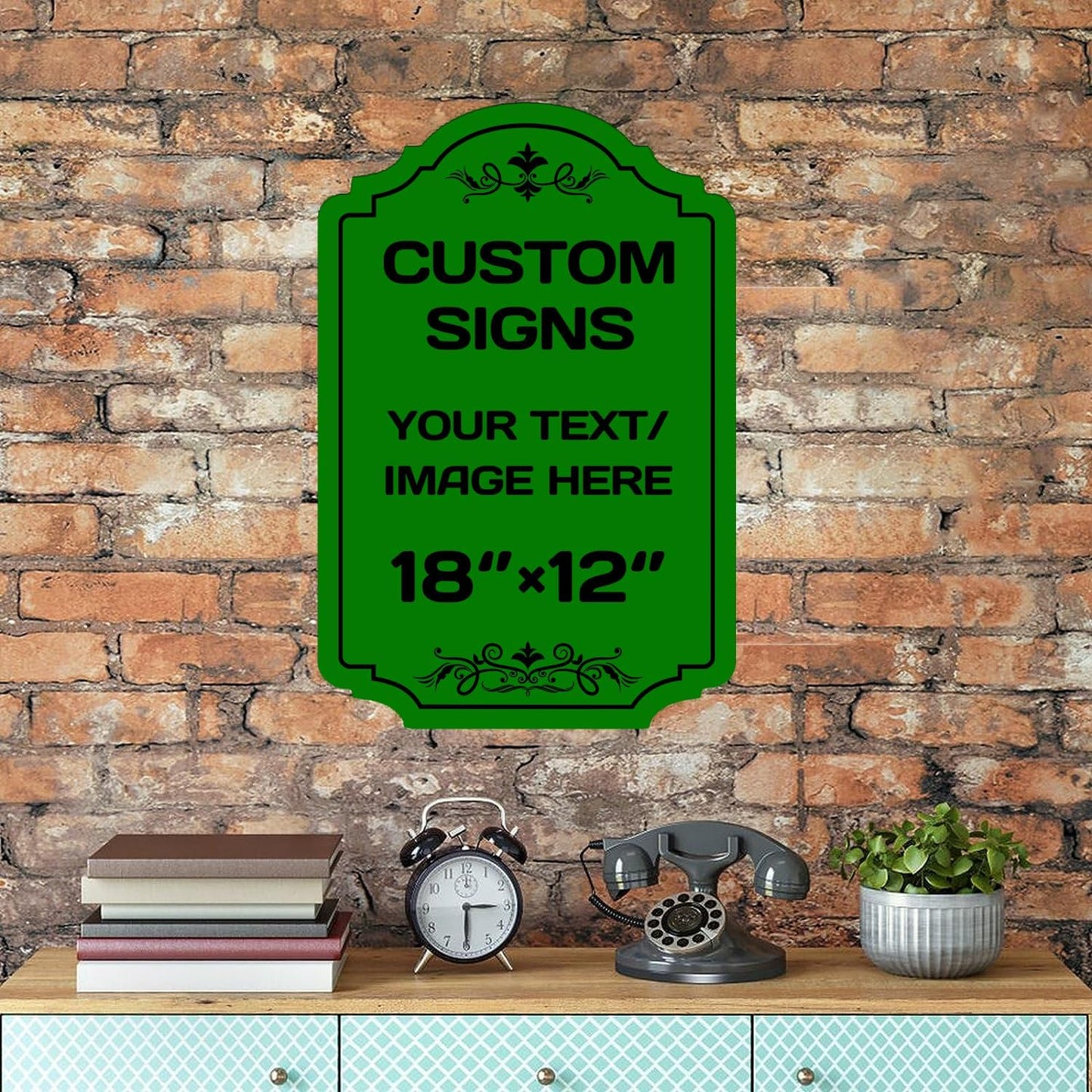 Personalized Aluminum Metal Signs - Weatherproof, Custom Text & Picture, Multiple Sizes - Hazard, Garden, Custom Door & Business Signs