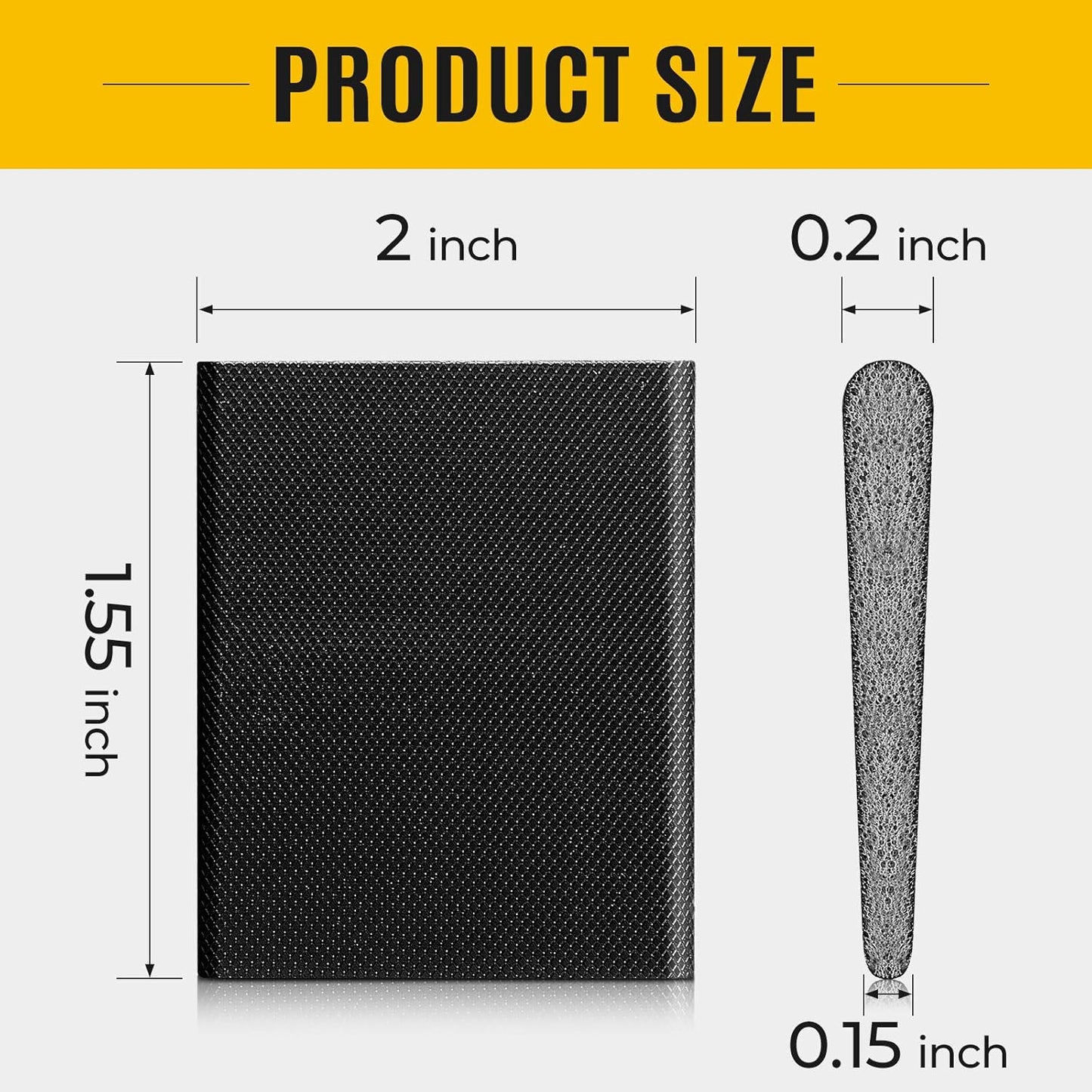 Zonon 16-Piece Door Corner Seal Weatherstripping Exterior Draft Stopper Adhesive Corner Seal Pads for Weather Stripping and Draft Protection (Black,White)