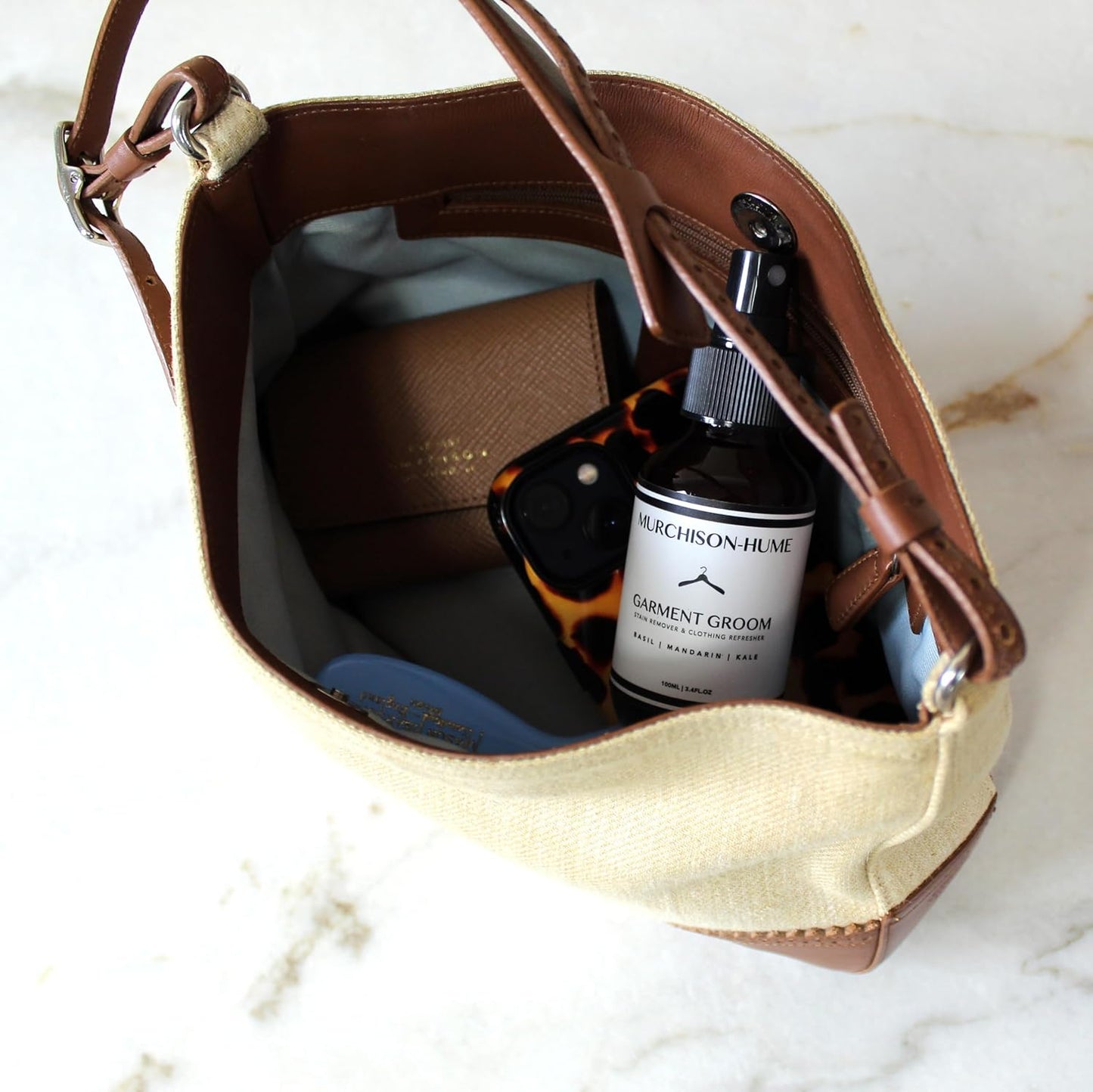 Murchison-Hume Garment Groom Fabric Freshener, Air Freshener, Odor Fighter, Laundry Treatment and Stain Remover, Basil Mandarin Kale