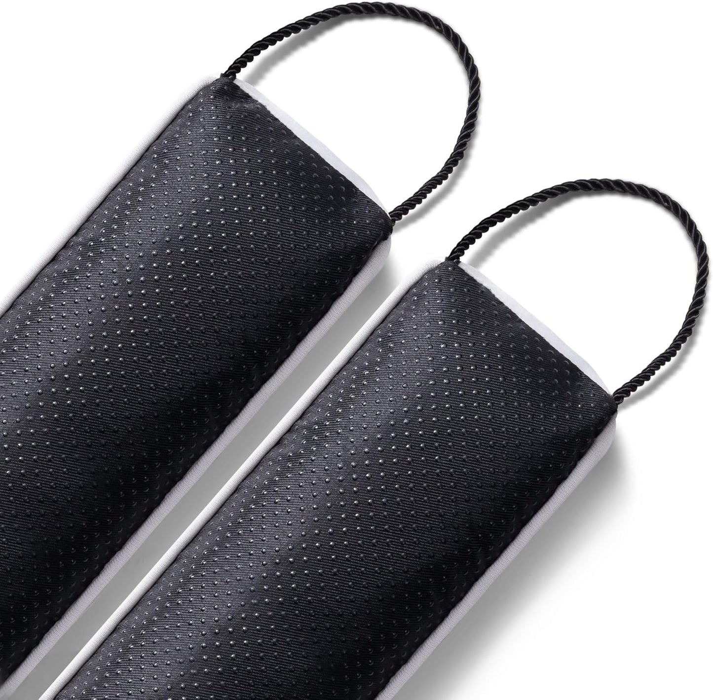 Sunolga 38" Door Draft Stopper Blocks Hot and Cold Air with Removable Washable Cover for Gaps Up to 3", All-Season Seal for Noise, Door Sweep for Bottom of Door and Window, Home Essentials, White