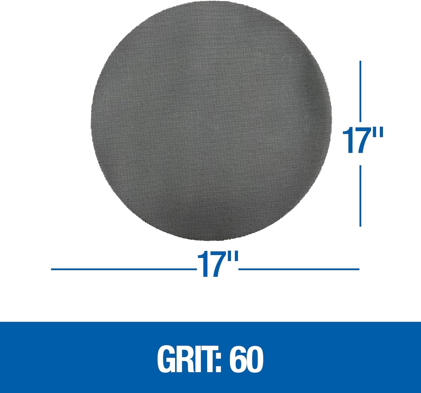 Floor Sanding Screen Disc, 10 Pack, 17", Grit 60