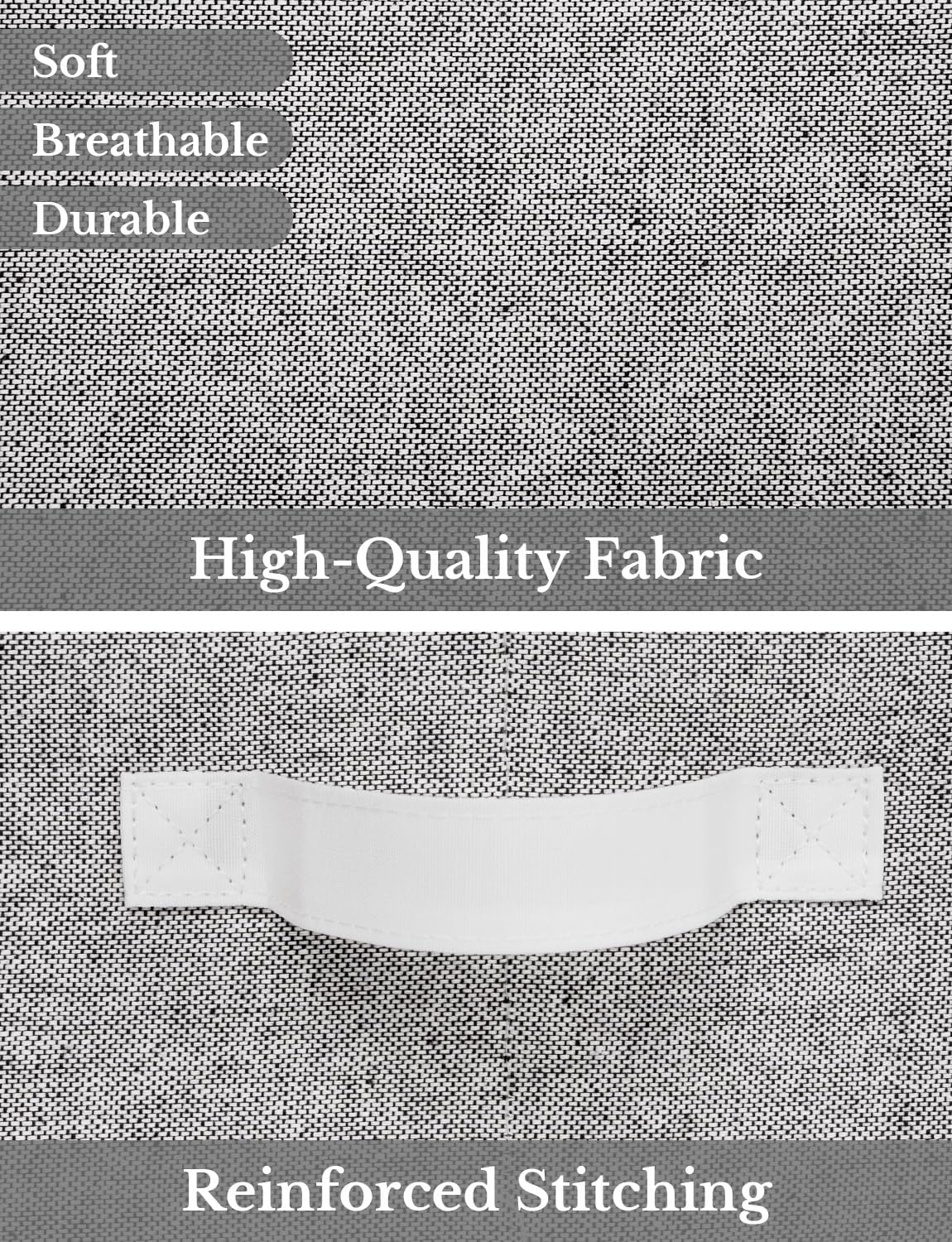 StorageWorks Closet Storage Bins, Trapezoid Organizer Box for Shelves, Fabric Clothes Bin, Foldable Organizing Baskets with Handles, Large, Gray, 3-Pack