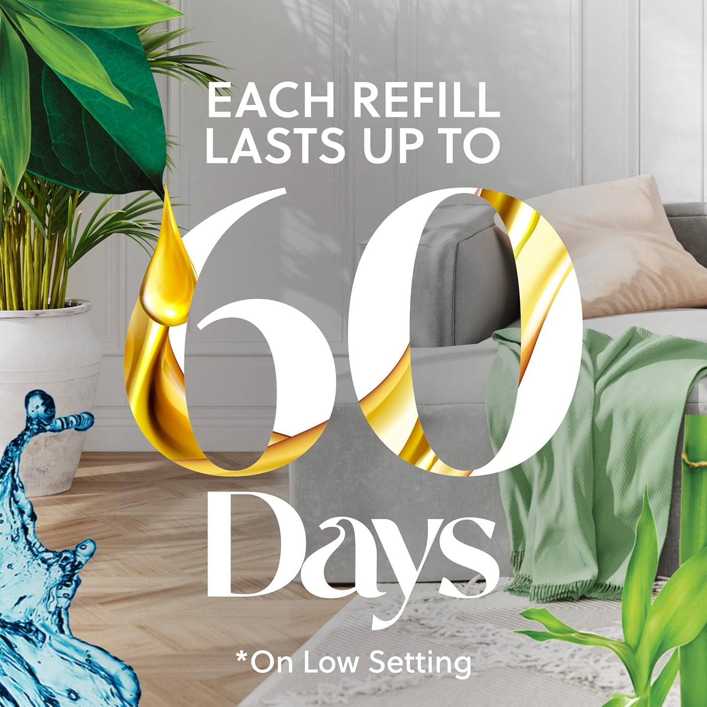 Air Wick Plug in Scented Oil Refill, 10ct, Fresh Linen, Air Freshener, Essential Oils, Eco Friendly Pack (Pack of 2)