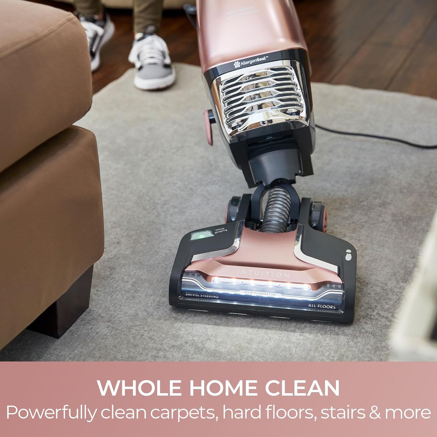 Kenmore BU4050 Intuition Bagged Upright Vacuum, liftup Cleaner with Hair Eliminator brushroll, pet Handi-Mate for Carpet, Hard Floor, Rose Gold