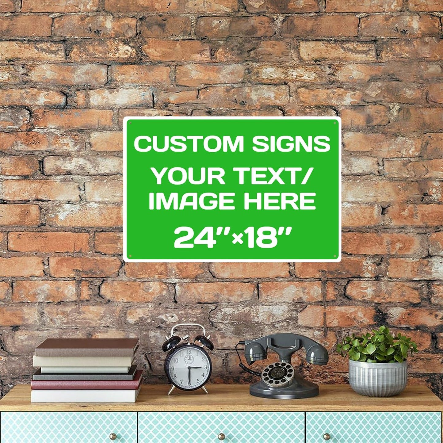Personalized Aluminum Weatherproof Metal Sign - Multiple Sizes, Custom Text and Picture - Hazard, Garden, Custom Door Sign