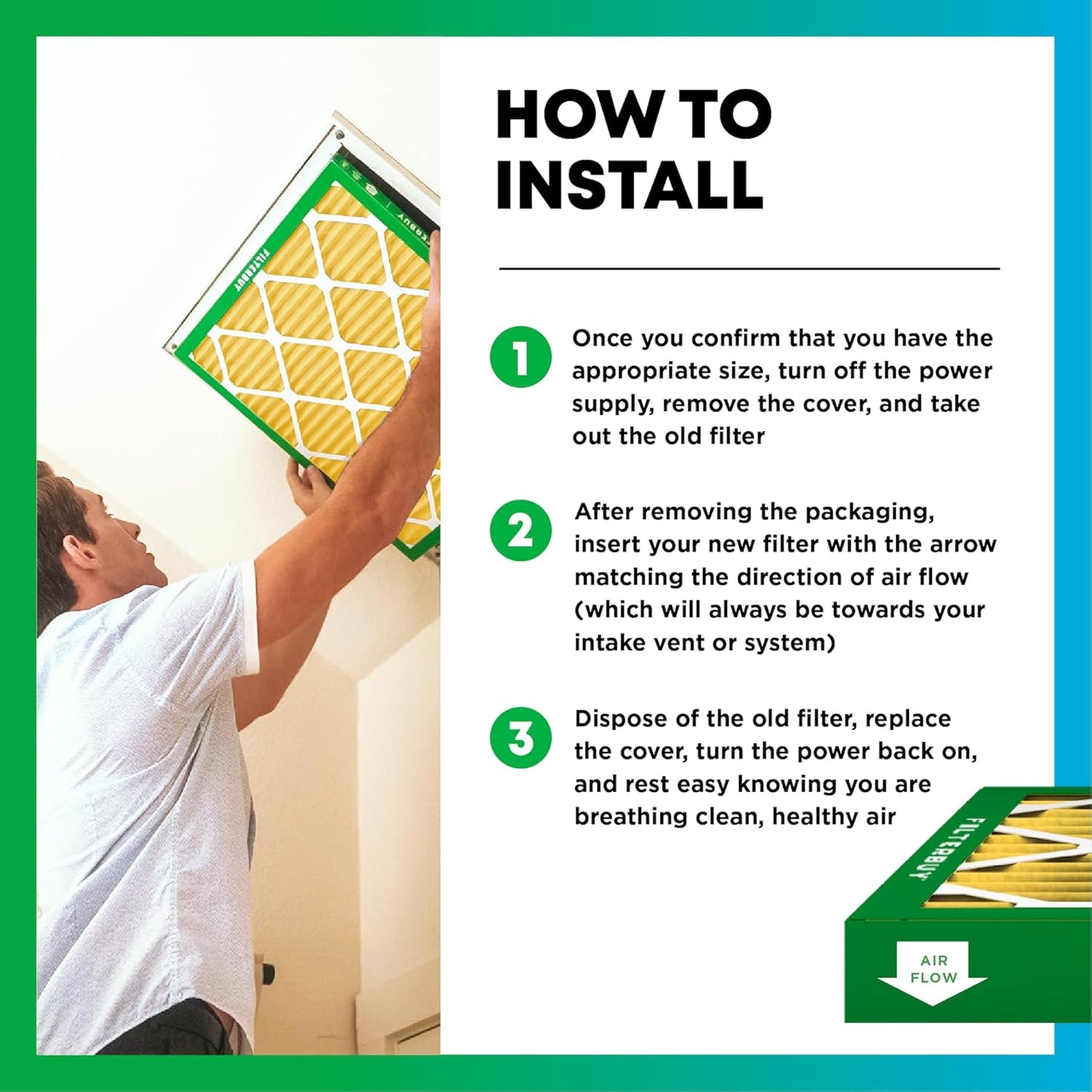 Filterbuy 14x16x1 Air Filter MERV 11 (MPR 1200) Allergen Defense Replacement (4-Pack), Electrostatic Pleated HVAC AC Furnace Filters, Made in USA (Actual Size: 14.00 x 16.00 x 0.75)