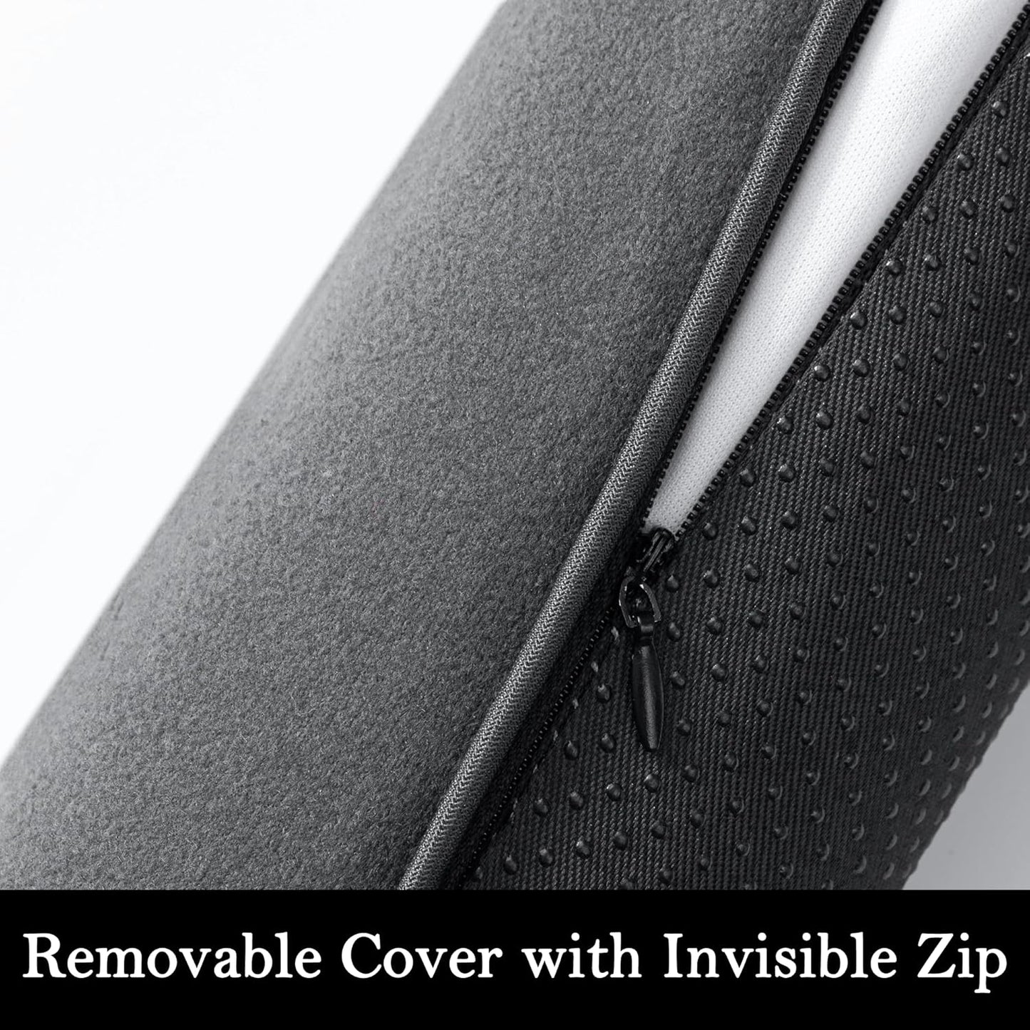 Sunolga 72" Door Draft Stopper Blocks Hot and Cold Air with Removable Washable Cover for Gaps Up to 3", All-Season Seal for Noise, Wind, Under Door Sweep for Bottom of Door, Home Essentials, Gray