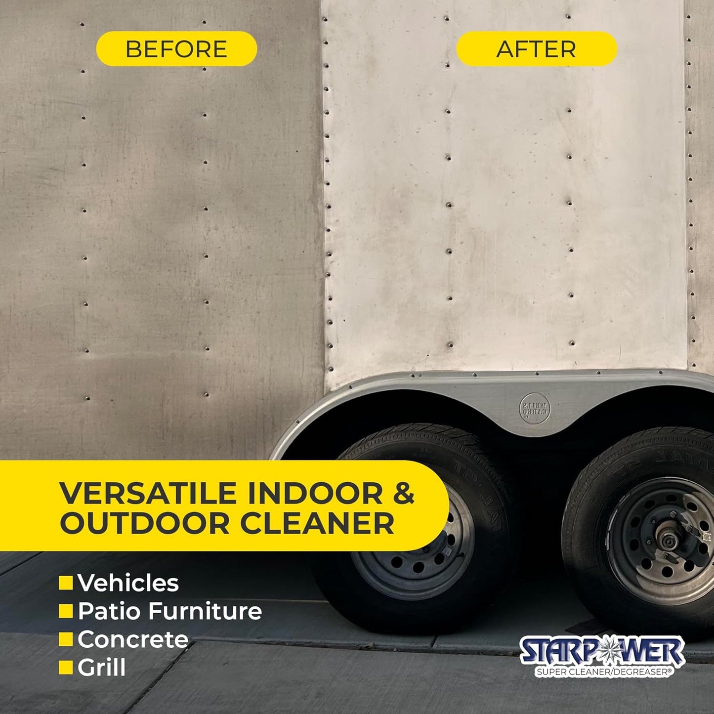 STARPOWER Heavy Duty All Purpose Multi Surface Grease, Oil, Grime Remover, 24 Ounces, Pack of 2