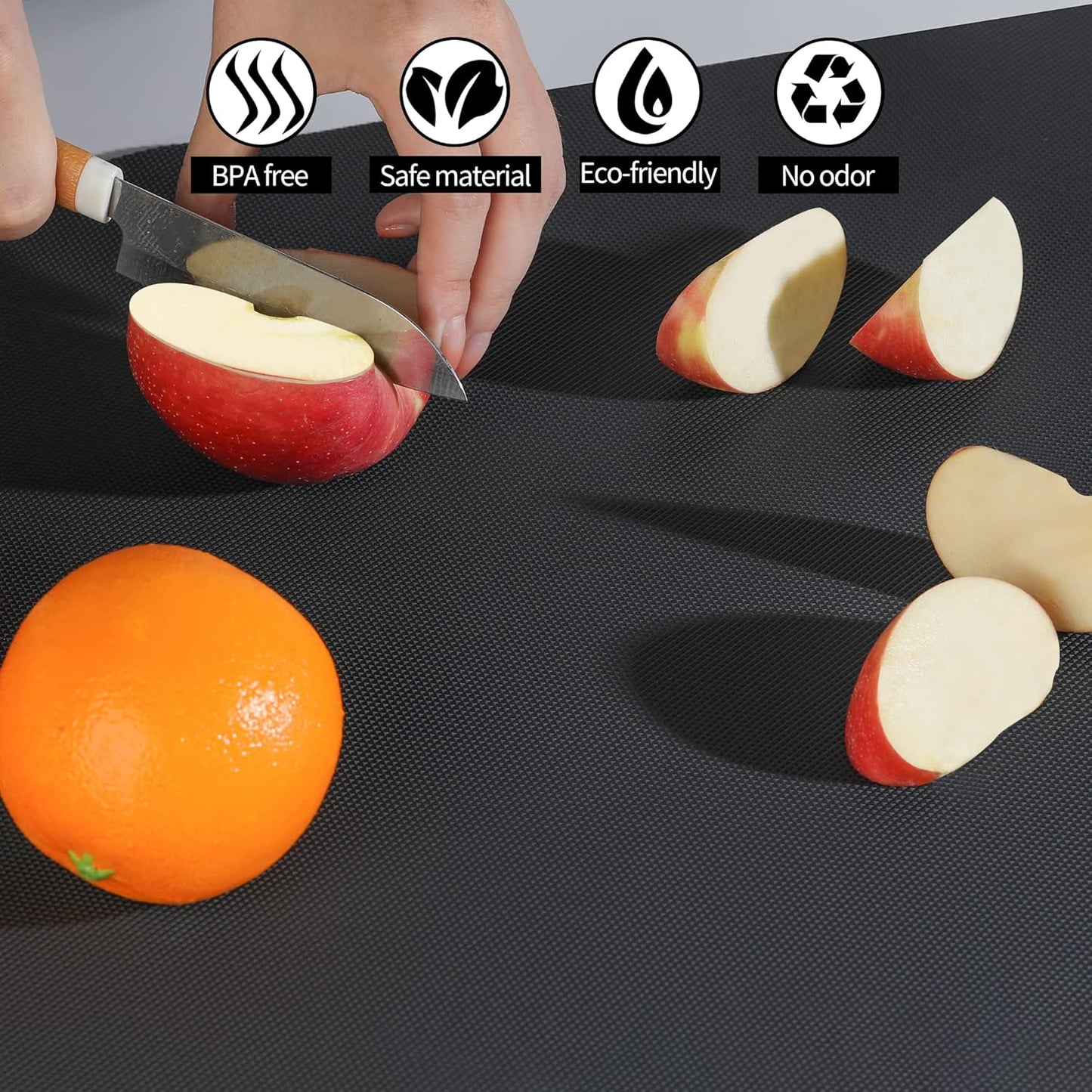 HooTown Shelf Liner Kitchen Cabinet Drawer Mats 23.6 Inch Wide x 78.7 inches Long, Non Slip EVA Plastic Water Resistant Pad for Bathroom Drawers,Shoe Shelves, Under Sink, Black