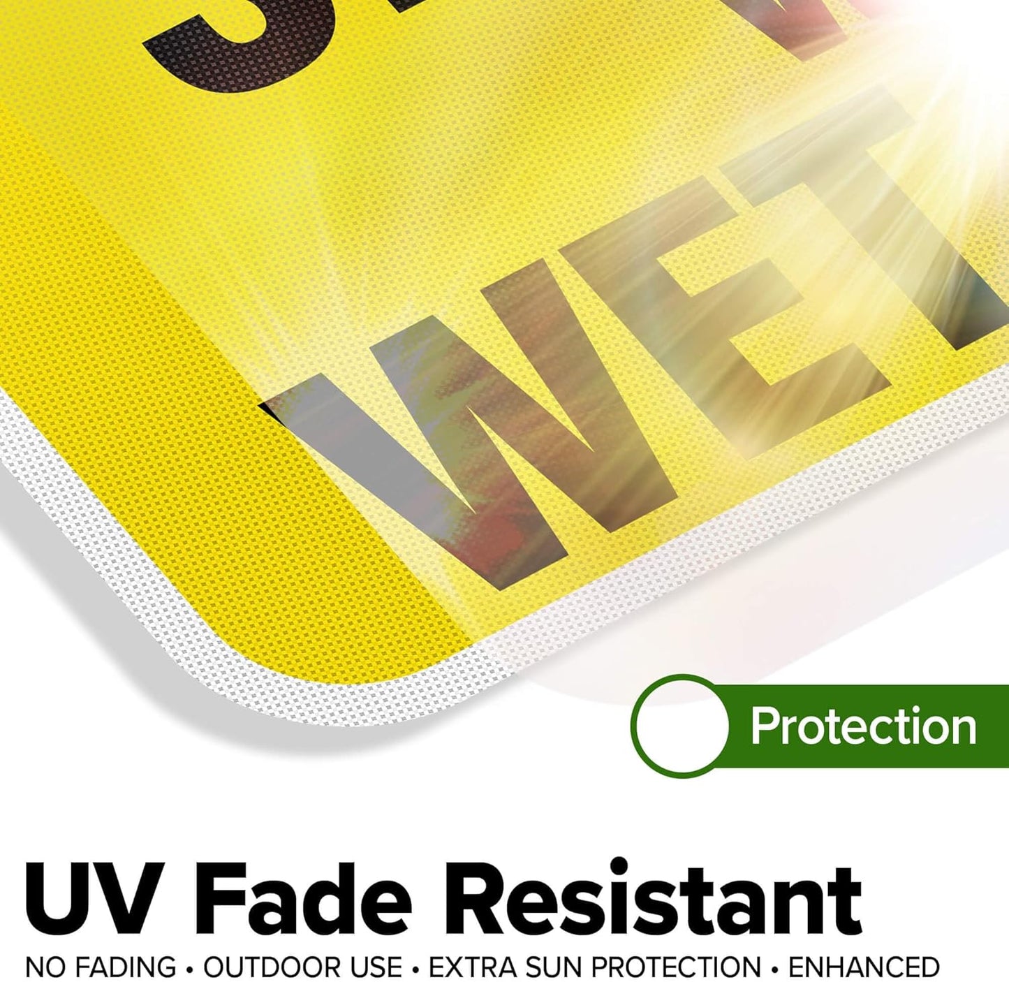 Caution Slippery When Wet Sign or ICY Sign, 18"x24" 0.80 Reflective Aluminum, Indoor/Outdoor Use, USA MADE By My Sign Center