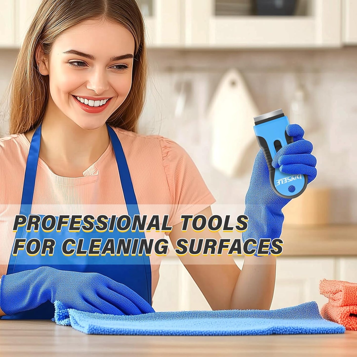 DIYSELF 2 Pack Razor Blade Scraper with 10 PCS Replacement Mental Blades, Heavy-Duty Razor Scraper, Professional-Grade Razor Blade Scraper Tool, Reliable Glass Scraper for Cooktop, Kitchen, Oven