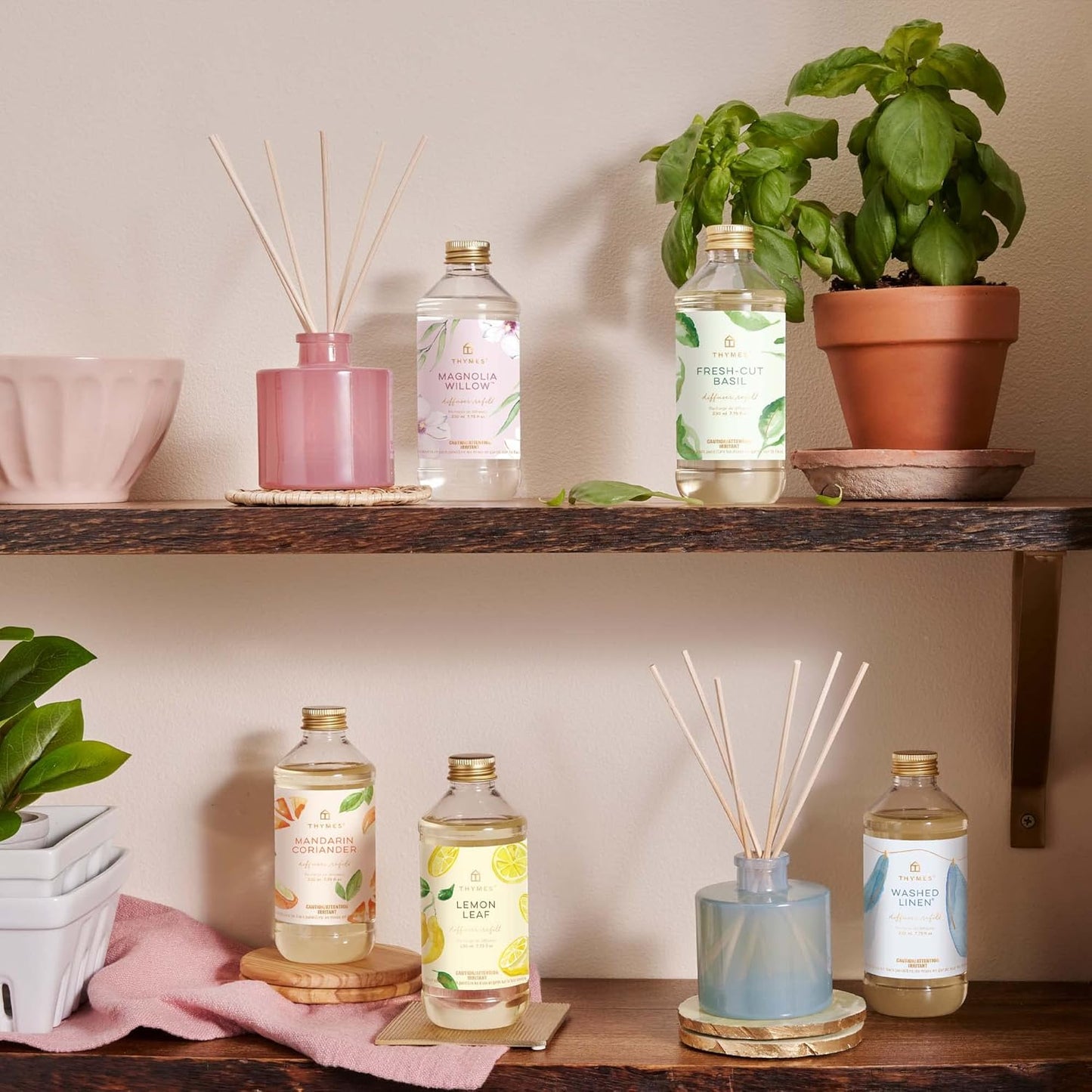 Thymes Reed Diffuser Oil - Lemon Leaf - 7.75 Fl Oz