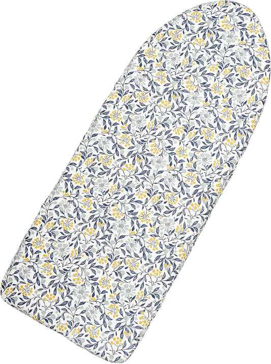 Table Top Ironing Board Cover 12 x 32 inch, 3 Layers Small Iron Board Cover, Heat Reflective Thick Padding with Elasticized Edges (Flora)