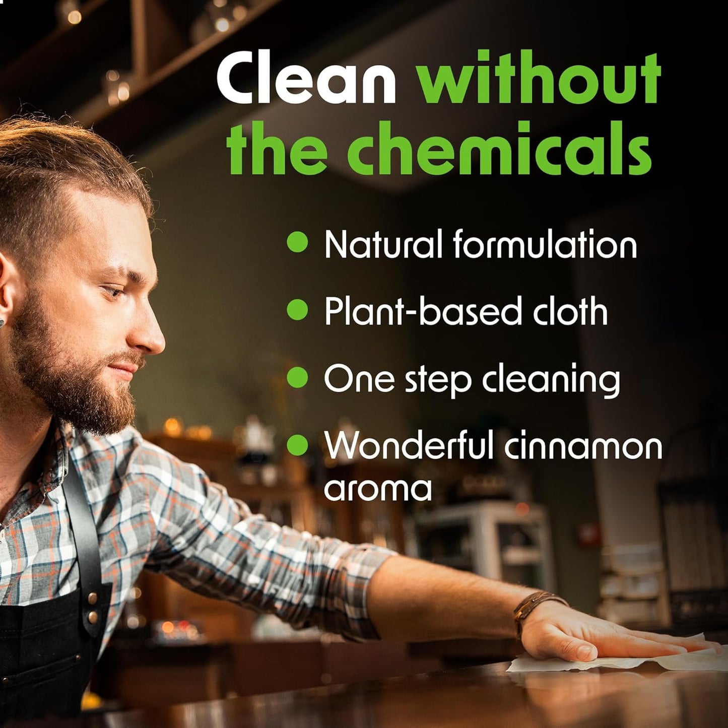 Wipex Table Bussers - Natural Table & Counter Turnover Cleaning Wipes With Vinegar, Propolis, Clove And Cinnamon Oil, 400 Ct (2 Buckets, 800 Wipes)