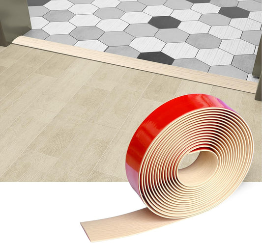 Floor/Door Flat Transition Strip & Self Adhesive Floor Vinyl Floor Edge Trim Laminate Floor Gap Covering Joining Strip