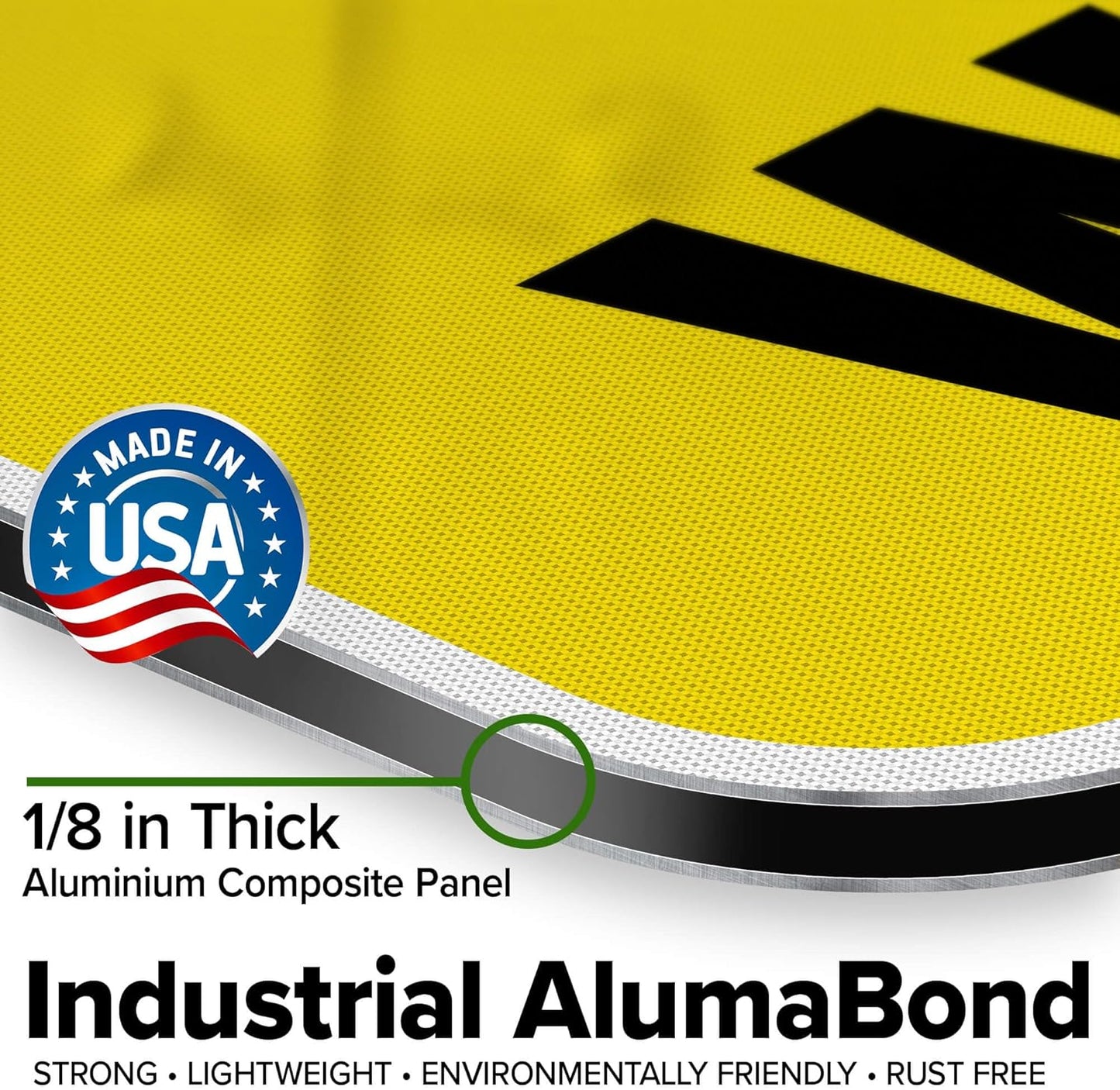 Caution Slippery When Wet Sign or ICY Sign, 36"x48" Aluminum Composite, Indoor/Outdoor Use, USA MADE By My Sign Center