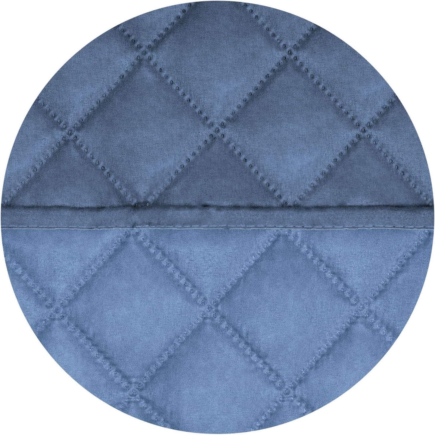 PureFit Reversible Quilted Sofa Cover, Water Resistant Slipcover Furniture Protector, Washable Couch Cover with Non Slip and Elastic Straps for Kids, Dogs (Oversized Recliner, Dark Blue/Light Blue)