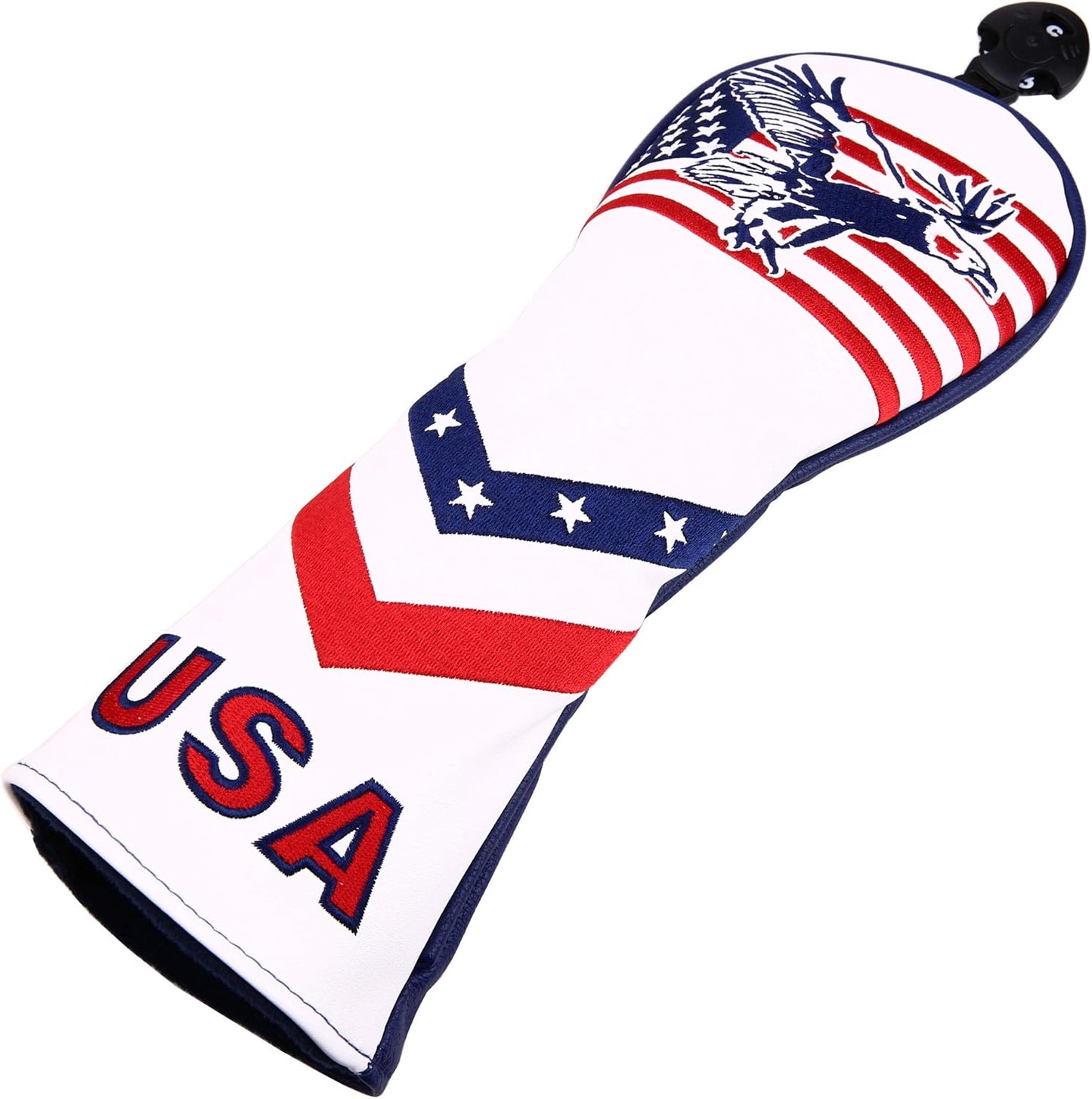 USA Flag and Eagle Golf Driver/Fairway Wood/Hybrid/Iron/Mallet Putter/Blade Putter Head Cover