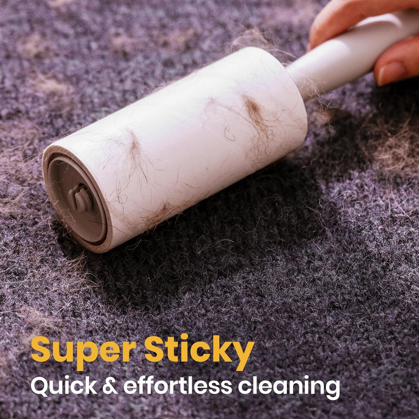 DELOMO Lint Roller 600 Sheets (2 Rollers + 4 Refills) - Lint Rollers for Pet Hair Extra Sticky, Mega Value Pet Hair Removal Tool for Clothes/Couch/Furniture/Car - Keep Your Home Tidy