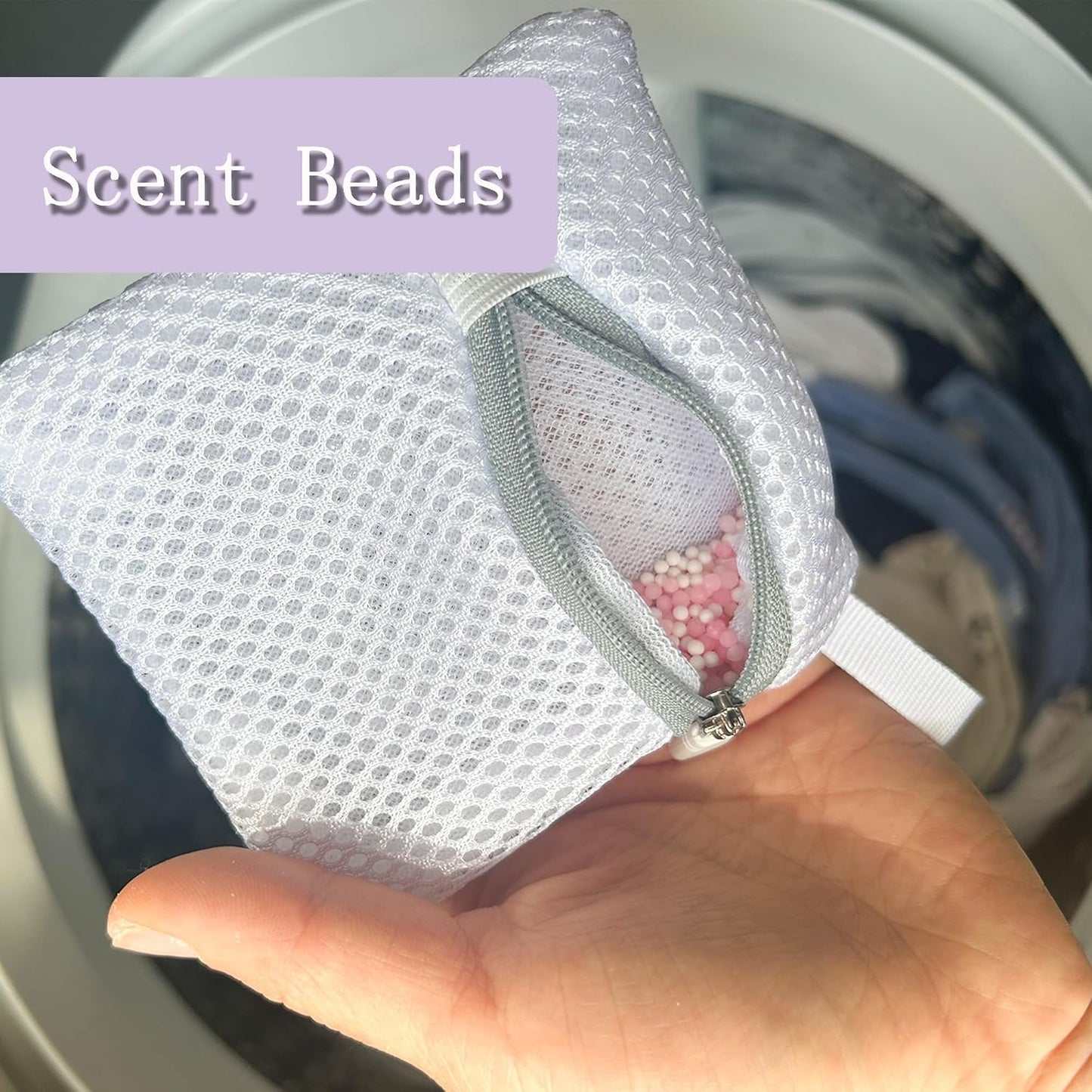 4PCS Laundry Pod Anti-Sticking Bag Laundry Pods Dissolution Protection Bag Scent Beads Bags Durable Storage Bag for Pods Scented Beads