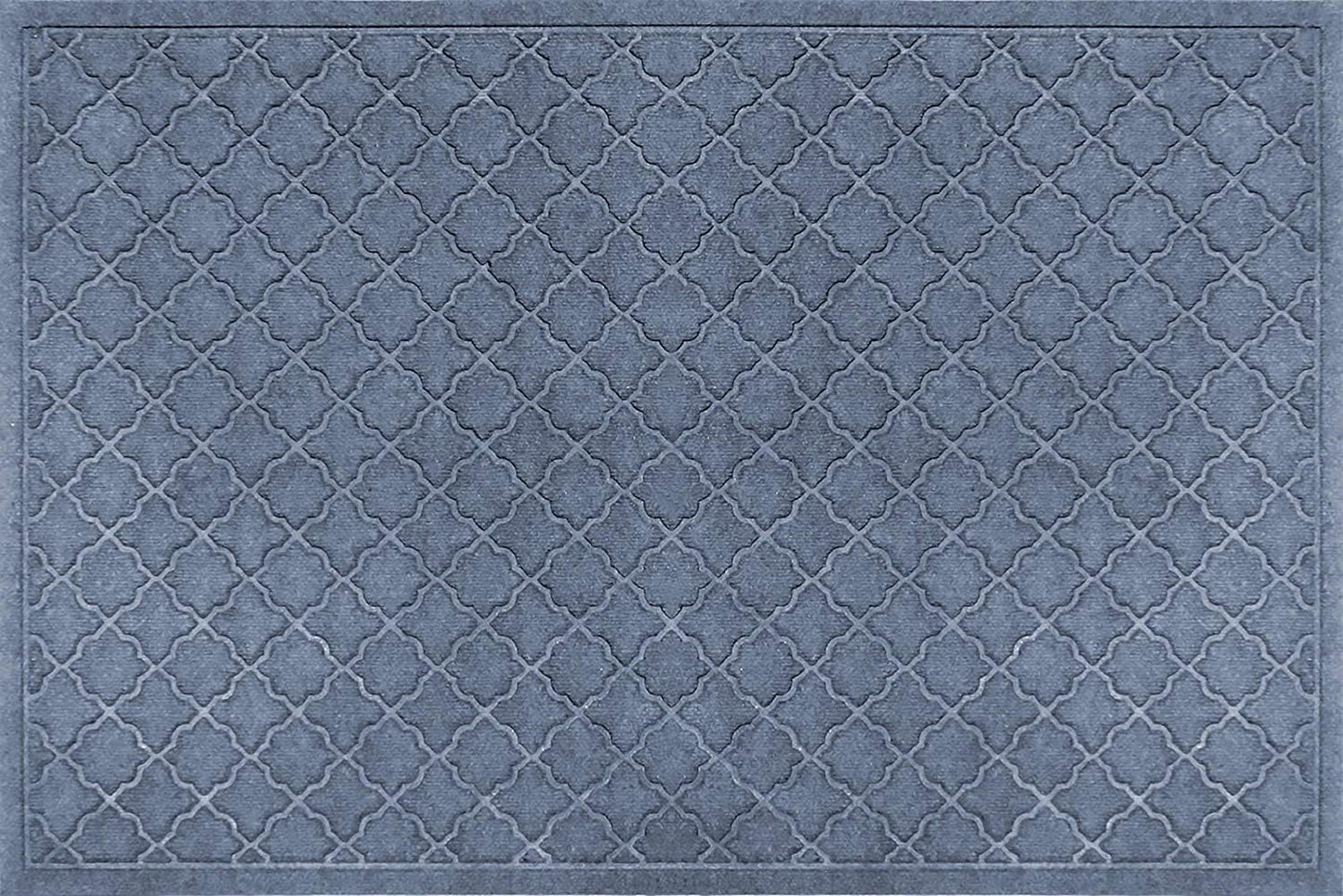 WaterHog Heavy Duty Doorway Mat, 3' x 5', Made in USA, Durable & Skid-Resistant Entryway Mat, Water-Trapping, Indoor/Outdoor Decorative Floor Covering, Cordova Collection, Bluestone
