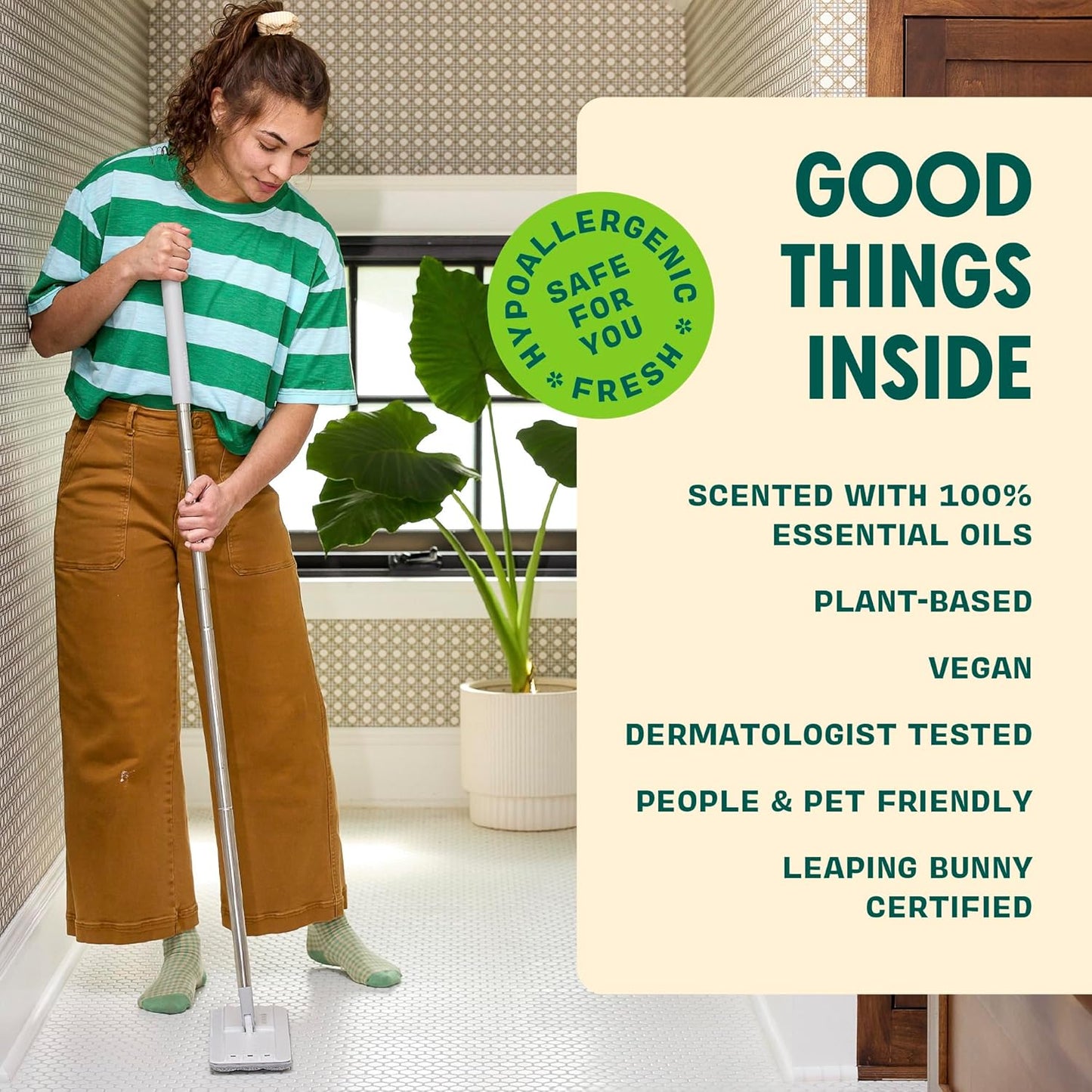 Aunt Fannie's Ultra Concentrated Floor Cleaner Vinegar Wash, Multi-Surface Solution For Mopping, Makes 16 Gallons, Eucalyptus Scent, 32 oz. (Pack of 1)