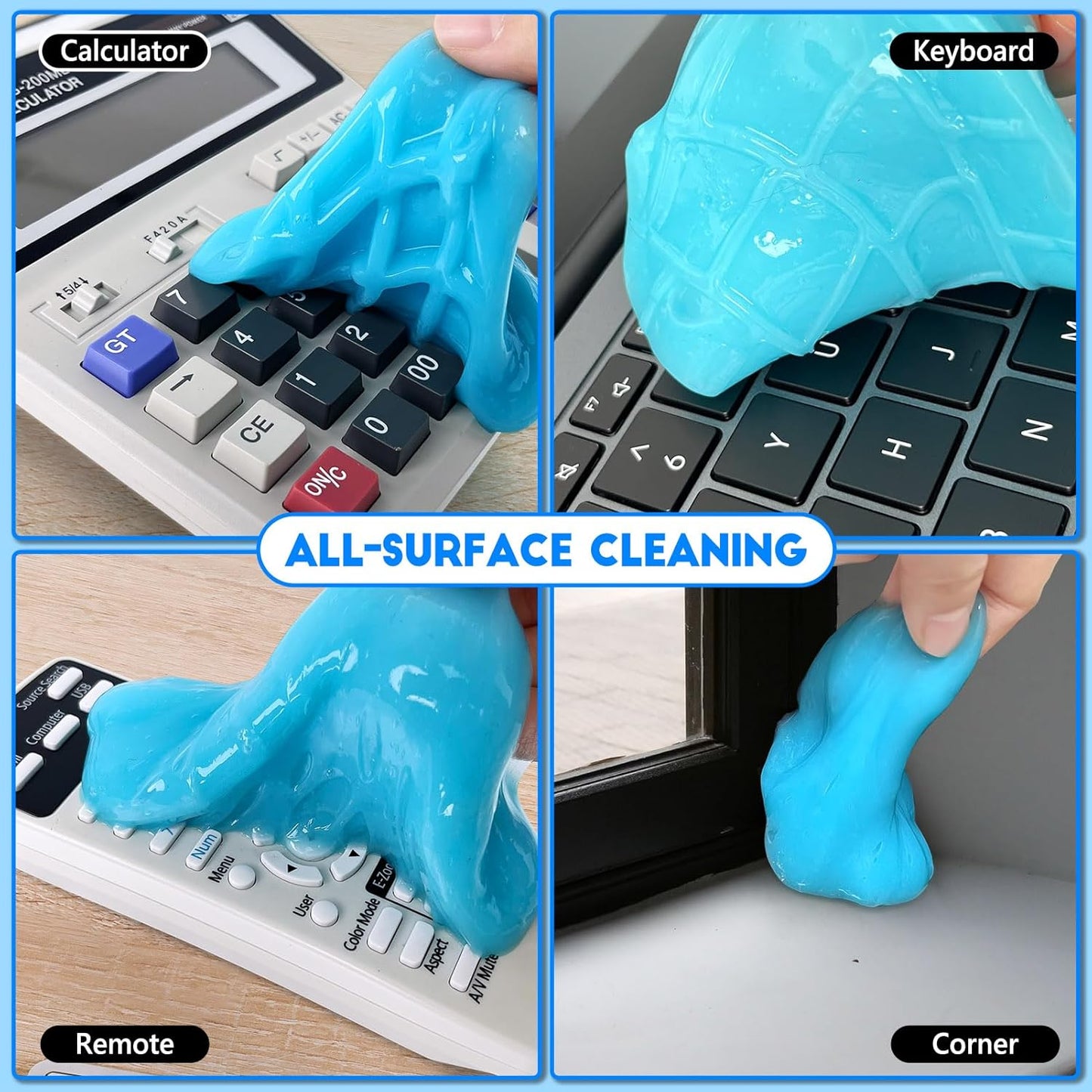 Car Cleaning Gel, 2 Pack Car Cleaning Putty, Universal Auto Deatiling Tools, Reusable Interior Cleaner for Car Keyboard Air Vent, Car Slime Cleaner Dust Cleaning Gel