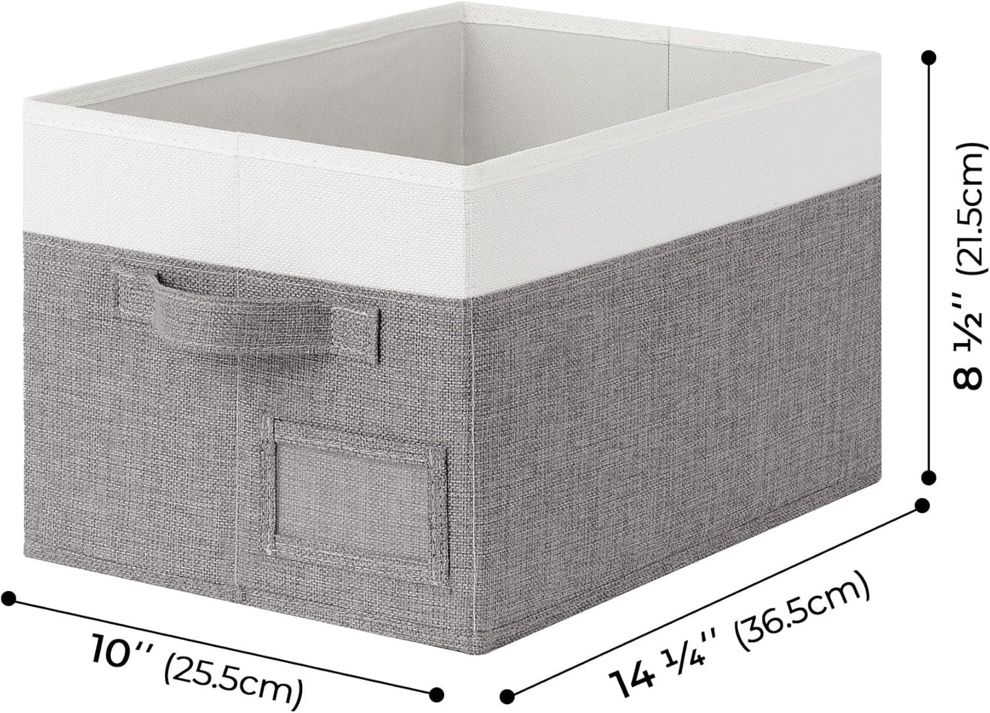 GRANNY SAYS Fabric Storage Bins for Clothes & Closet Organization - Collapsible, Decorative Boxes, Large, 3-Pack