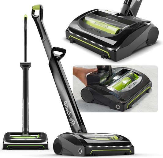 Gtech AirRAM 2 K9 Cordless Vacuum Cleaner with Scented Cartridges - Removes Tough Pet Hair - Perfect for Carpet and Hardwood Floors - Rechargeable 22v Li-ion Battery - Lightweight (7 lbs.)