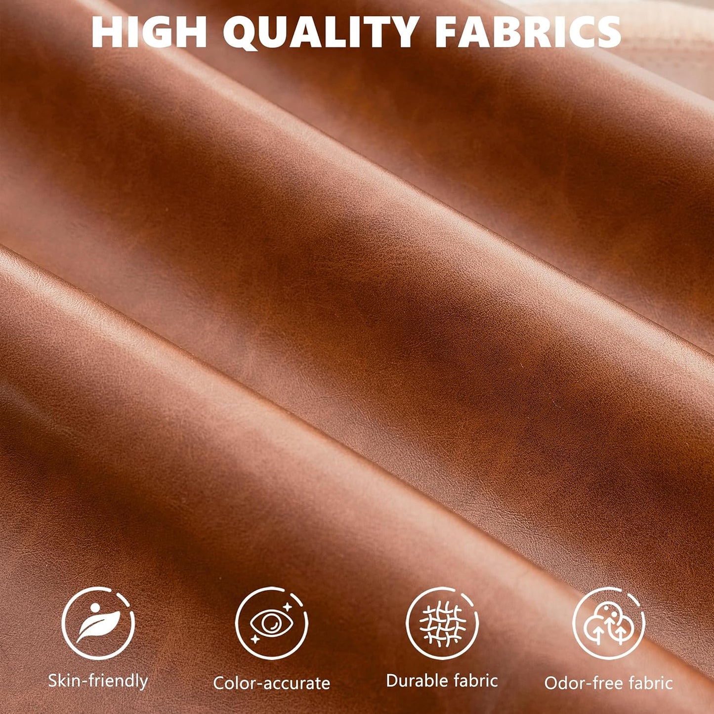 50" Storage Ottoman Bench, Tufted Ottoman with Storage for Living Room, Large End of Bed Ottomans, Modern Entryway Benchs, Window & Bedroom Benches for Foot of Bed (Brown)