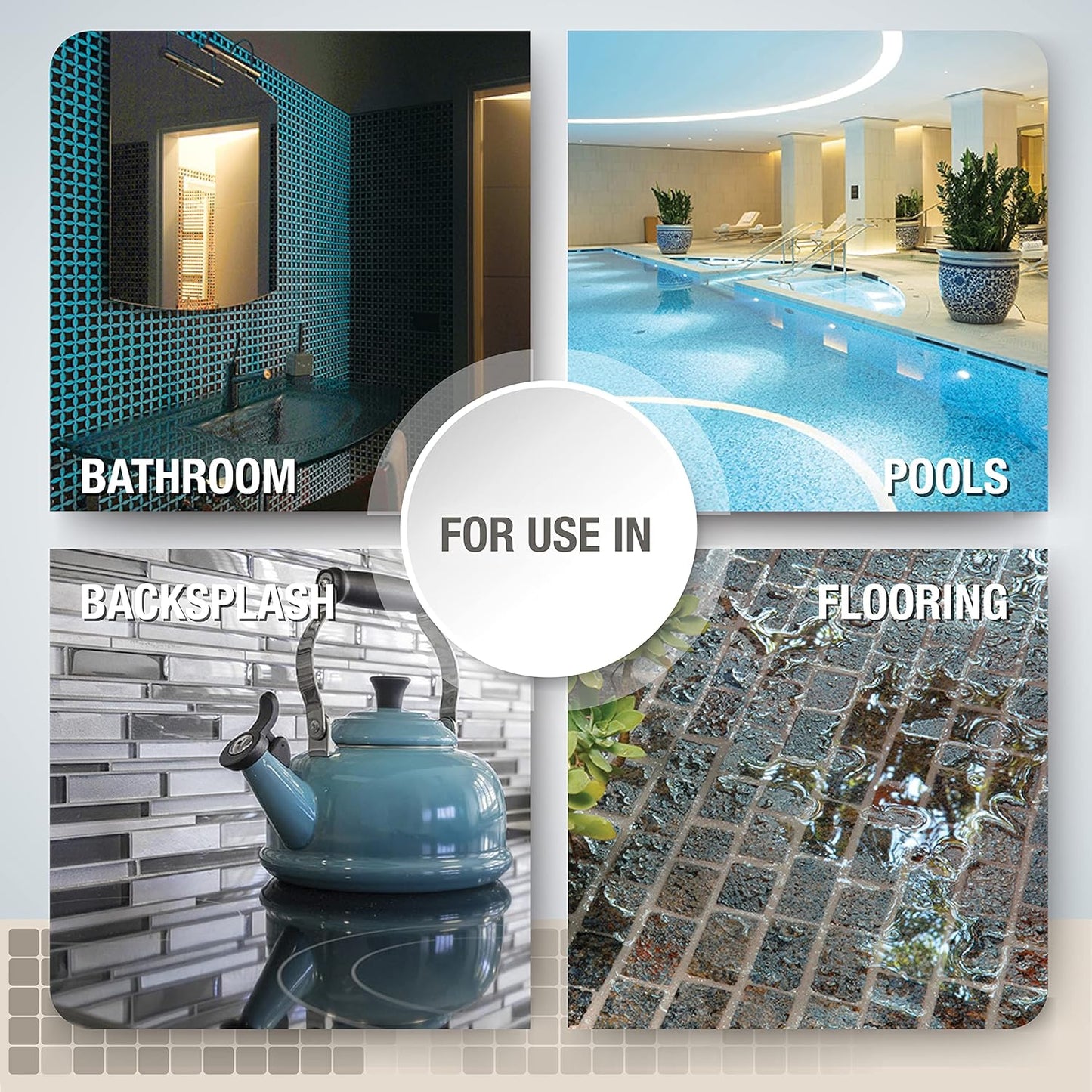 The Tile Doctor EpoxyElite EVO - Litokol Epoxy Grout for Tile, Ideal for Home Office Decor & Bathroom Tile, Brown 4-5 kg - 11 lb