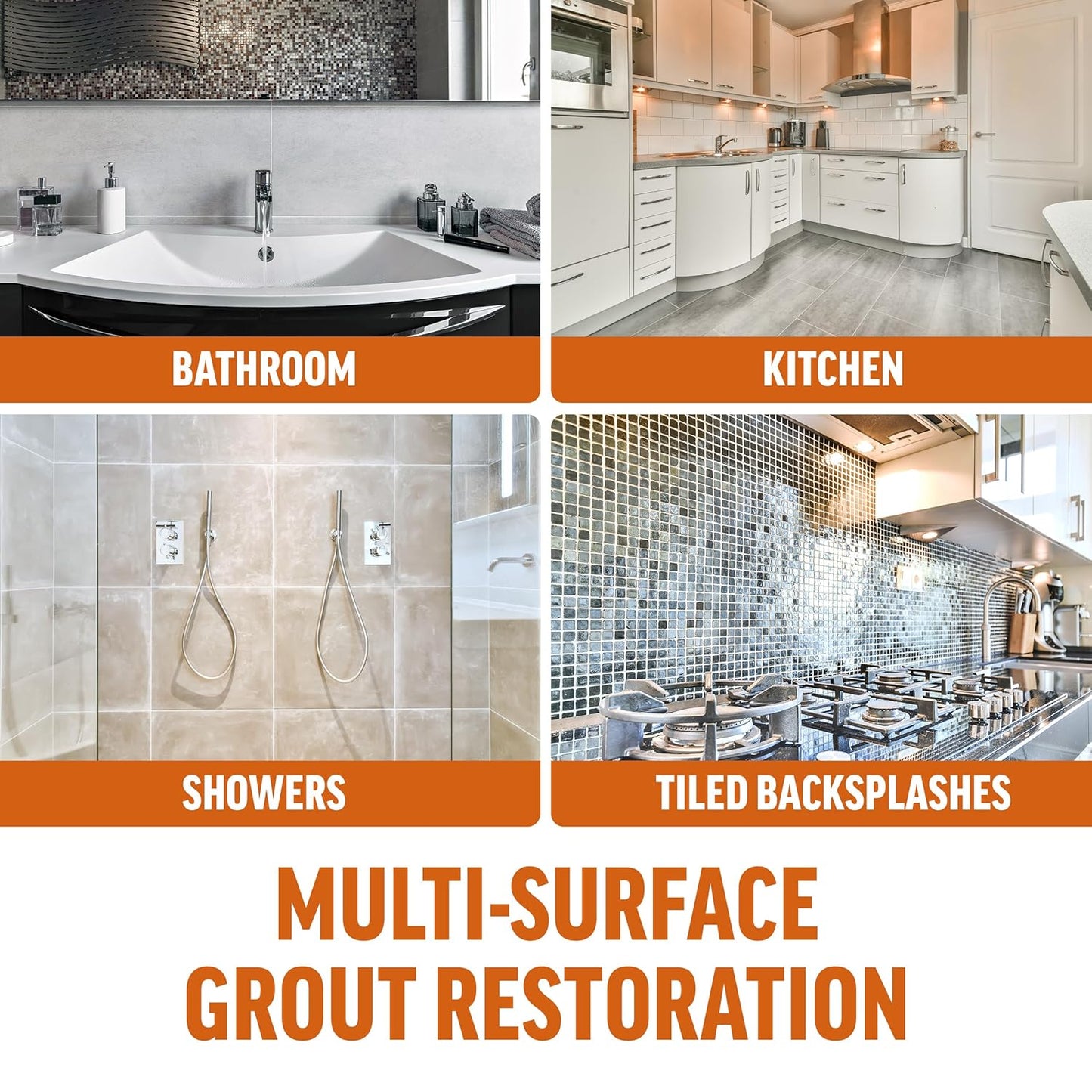 White Grout Paint Pen – Waterproof Tile Grout Colorant & Sealer Marker, Quick-Dry, 3 Adjustable Tips (2-3 mm), Ideal for Bathroom, Shower, Kitchen Tiles – Restores & Whitens Grout Lines