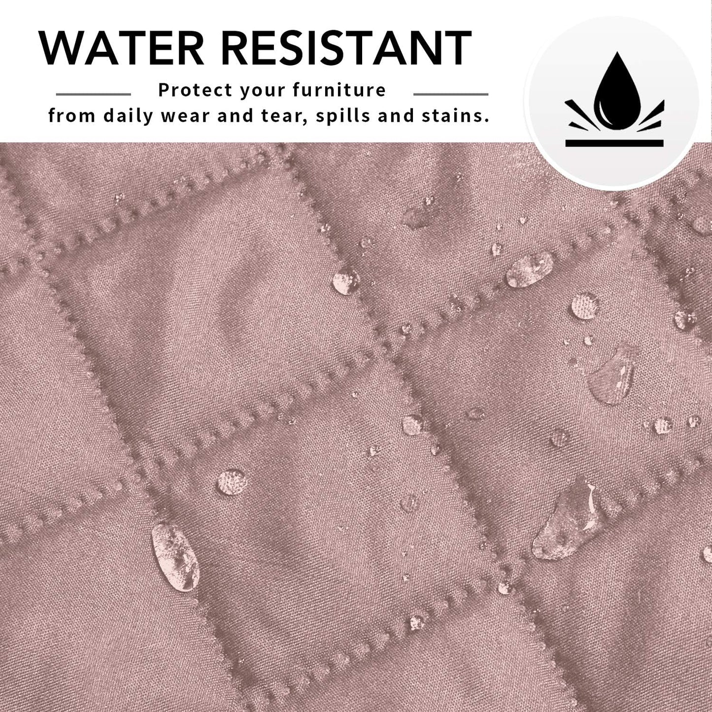 Easy-Going Sofa Slipcover L Shape Sofa Cover Sectional Couch Cover Furniture Protector Mat for Pets Dog Cat (Large,Pink/Pink)