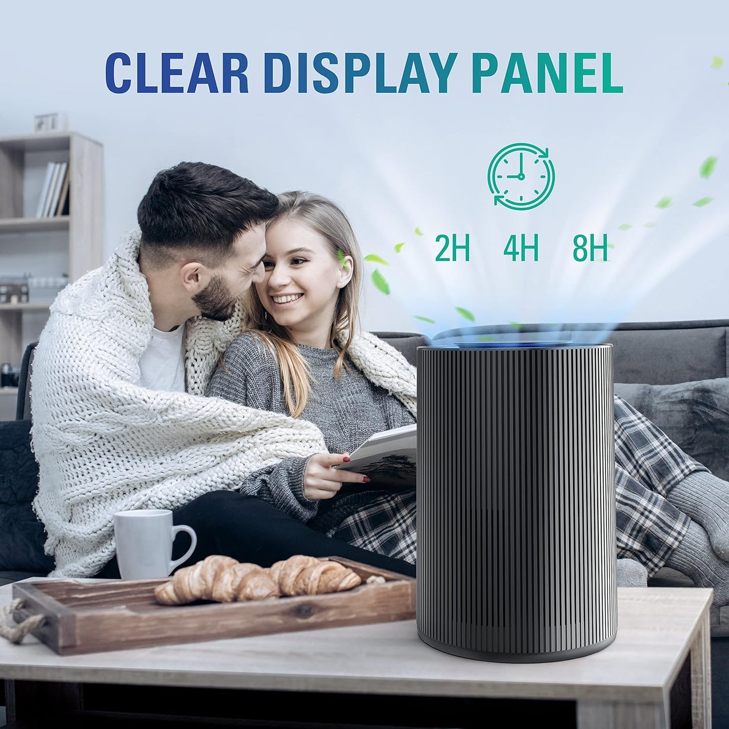 STEALTH Air Purifiers for Home Allergies Pets Hair Dander Pollen Up to 1345 Ft²/H, H13 True HEPA 3-in-1 Filter Air Cleaner, Ozone Free 24db Sleep Mode,3 Speeds Timer for Lage Room Dorm Bedroom