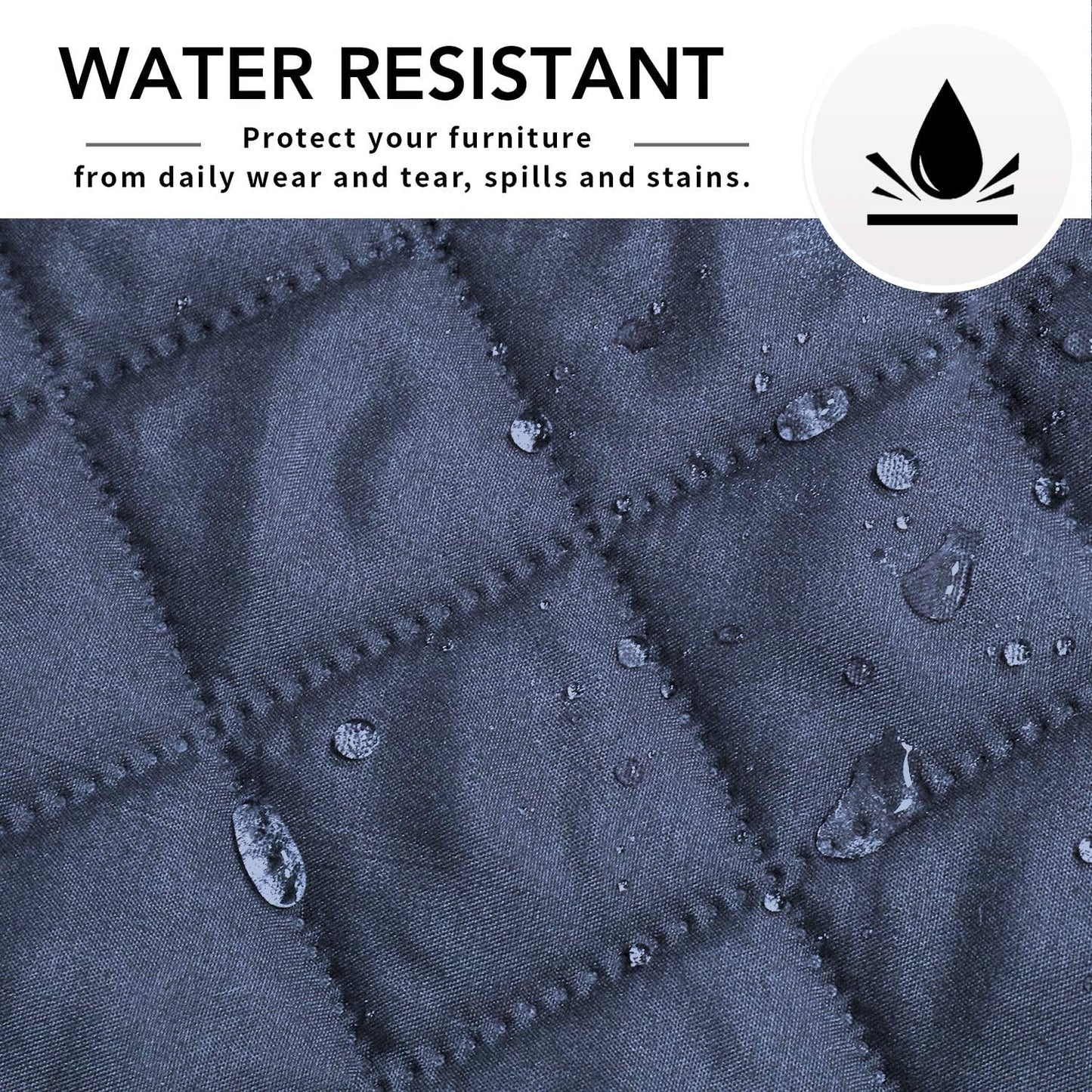 Easy-Going Sectional Couch Covers for Dogs L Shape Sofa Cover Reversible Sofa Slipcover Chaise Lounge Cover Furniture Protector Cover for Pets Dog Cat (42 x 68 inches, DarkBlue/DarkBlue)