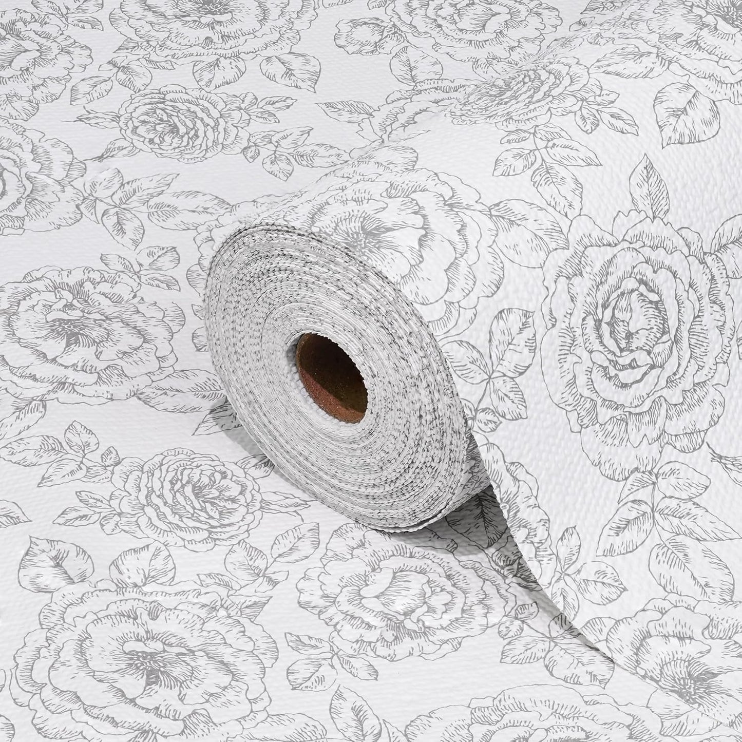 Drawer and Shelf Liners for Kitchen Cabinets Non-Adhesive Cabinet Liners Strong Grip Non Slip Waterproof Contact Paper for Cabinets and Drawers Shelves Cupboard,Flower,12IN X 20FT