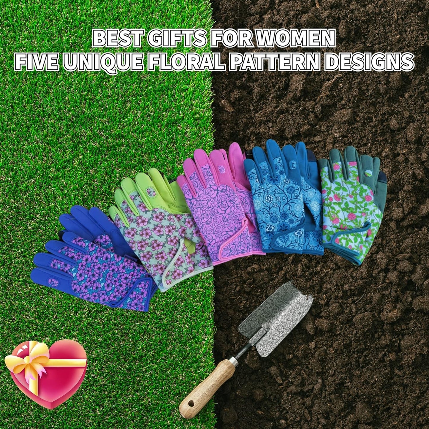 Thorn Proof&Puncture Resistant Gardening Gloves with Grip,Garden Gloves for Women, Leather Work Gloves,Gifts