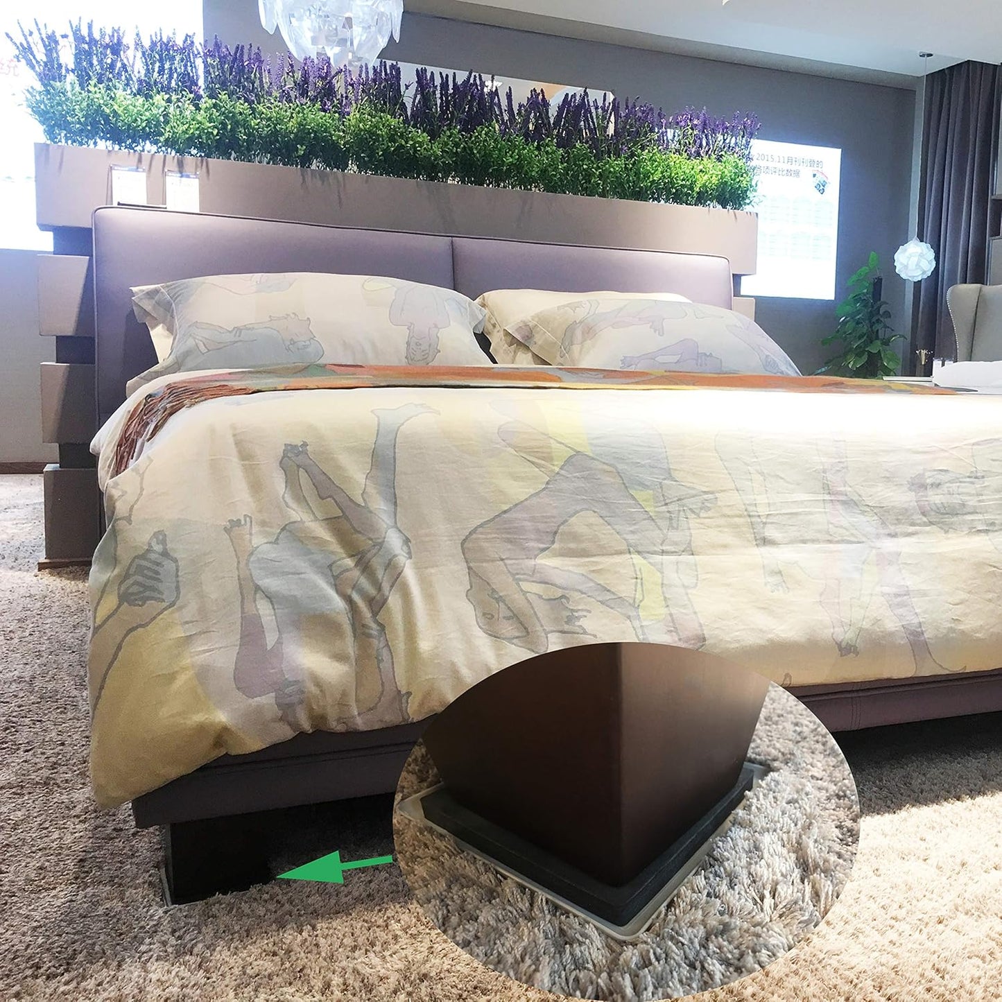 8pcs 5in.Reusable Carpet Slider-Furniture Slider-Furniture Moving Slider-Moving Pad-Sofa Glider-Furniture Glides